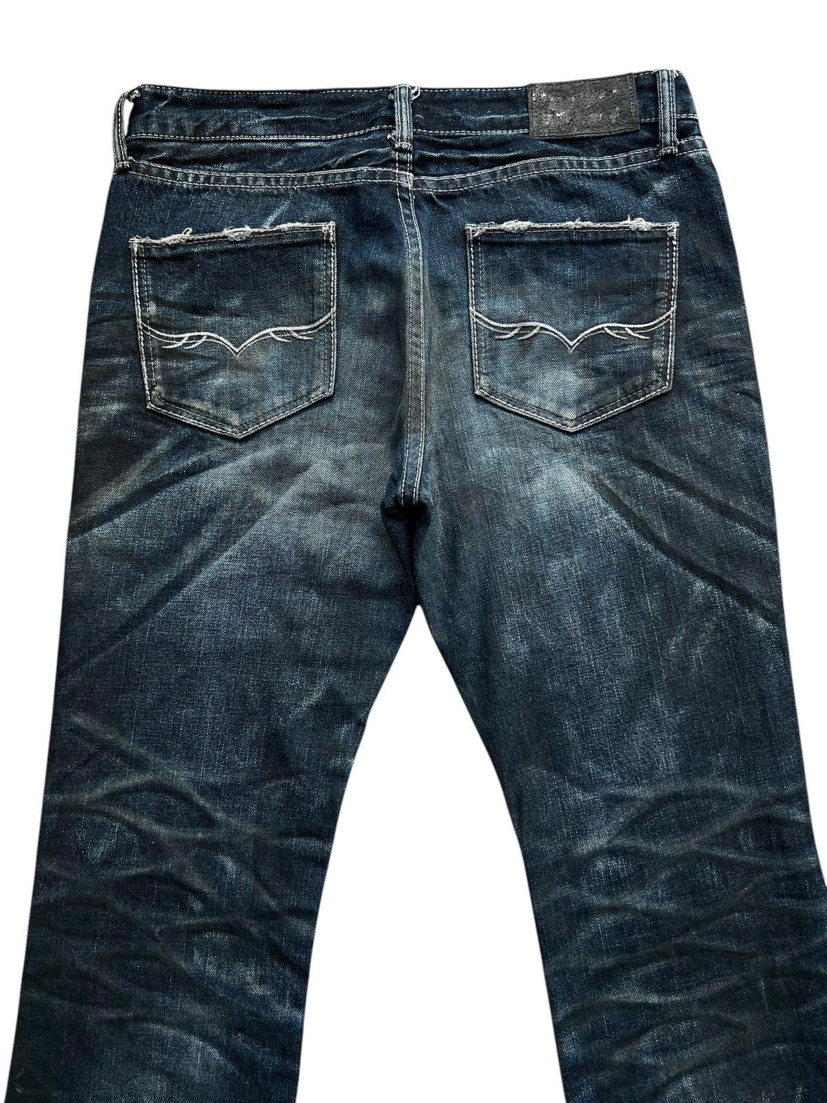GOSTAR DE FUGA GostaDe Fuga Distressed Bootcut Goth Flare Denim Jeans 32x33 Size US 32 / EU 48 - 5 Thumbnail