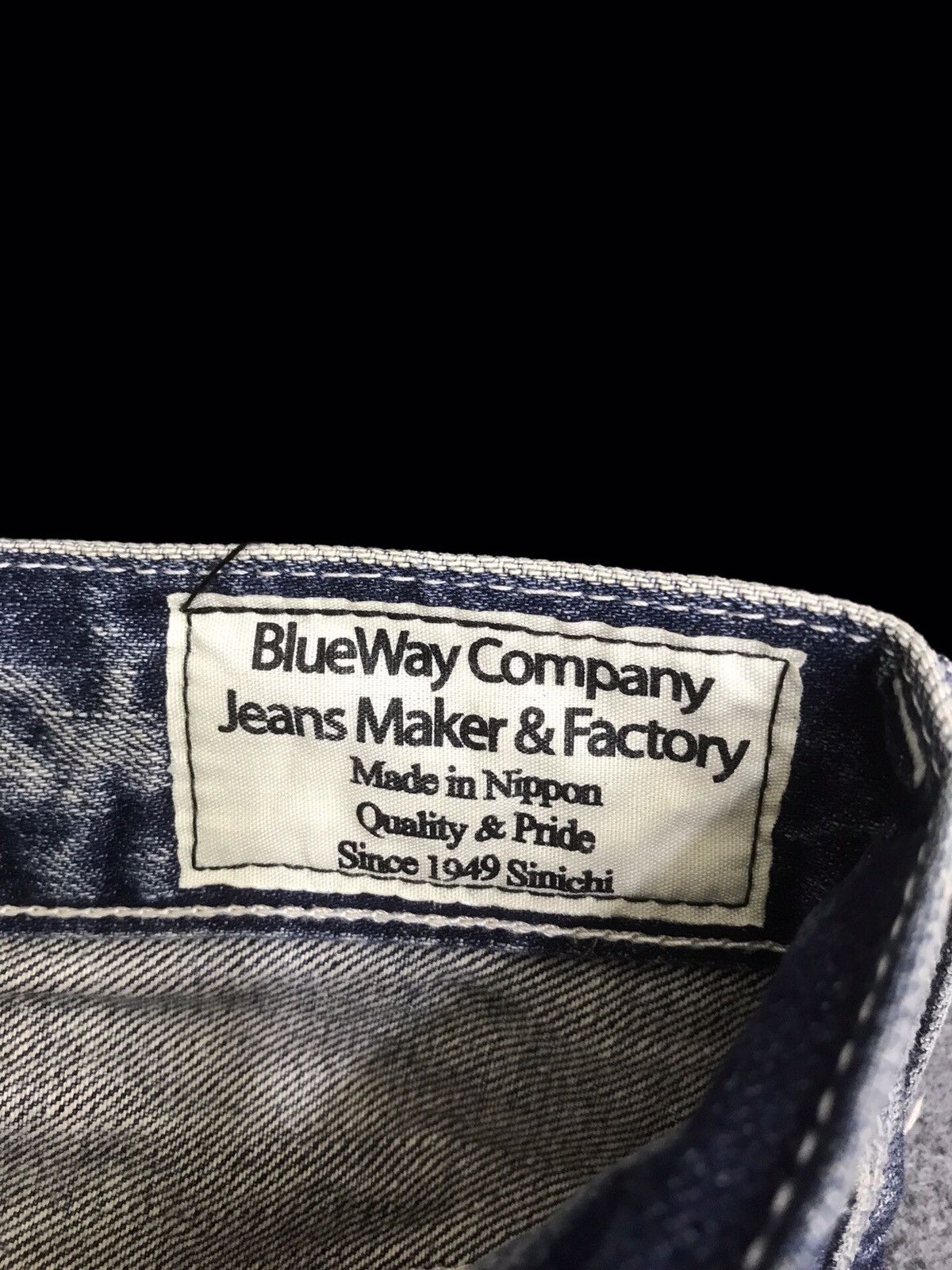 Japanese Brand 💥FLARE💥VINTAGE BLUE WAY SICK FADES FLARE DENIM F315 Size US 35 - 10 Thumbnail
