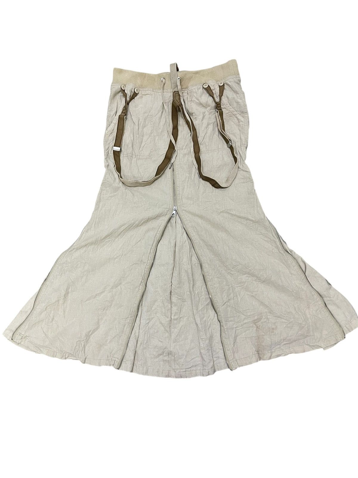 If Six Was Nine G.O.A Suspender Long Skrit Cream Size 32" / US 10 / IT 46 - 8 Thumbnail