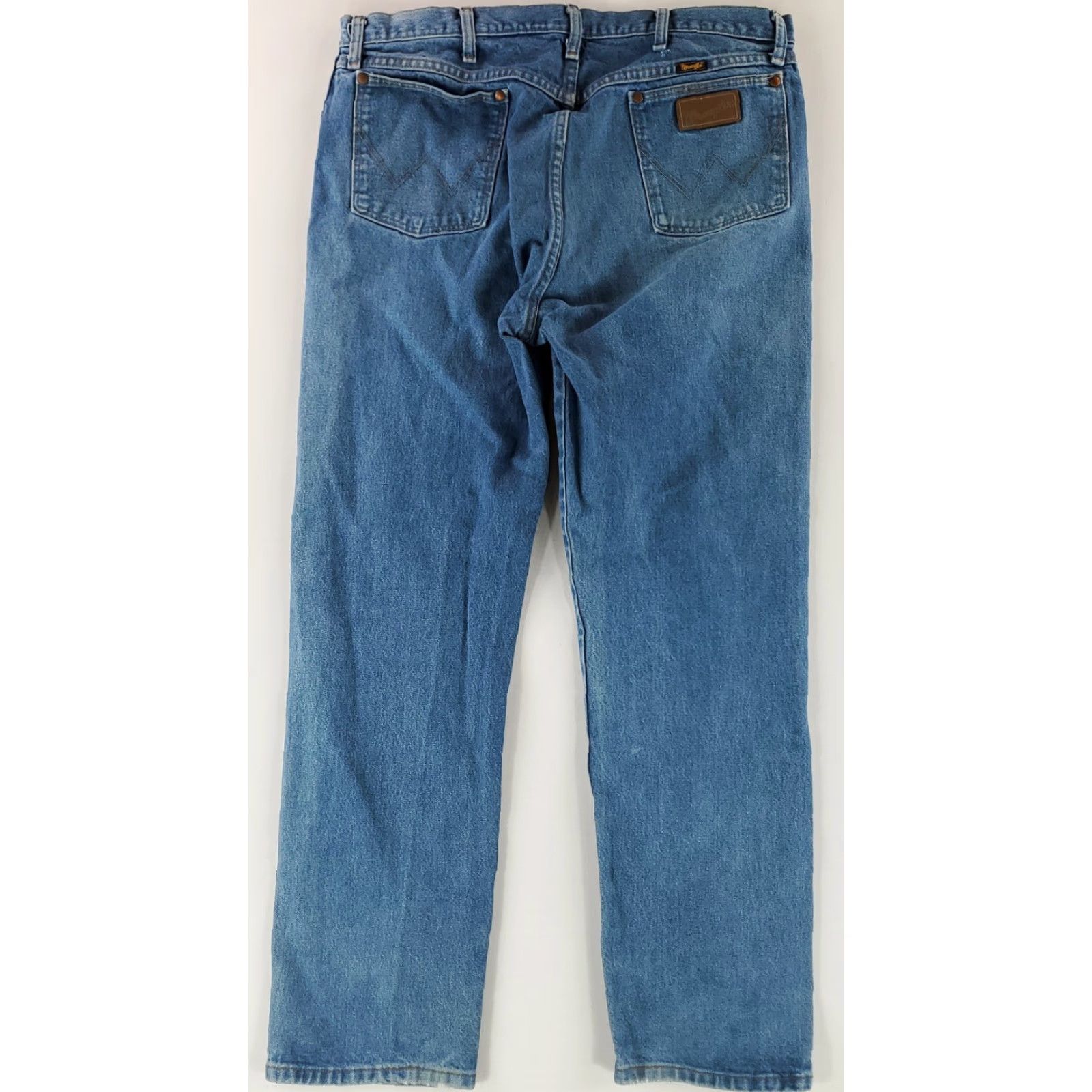 Wrangler VINTAGE Wrangler Jeans Blue Mens 38x34 32 Inseam VTG 90s Straight Jeans 38 Mens Blue Size US 38 / EU 54 - 6 Thumbnail