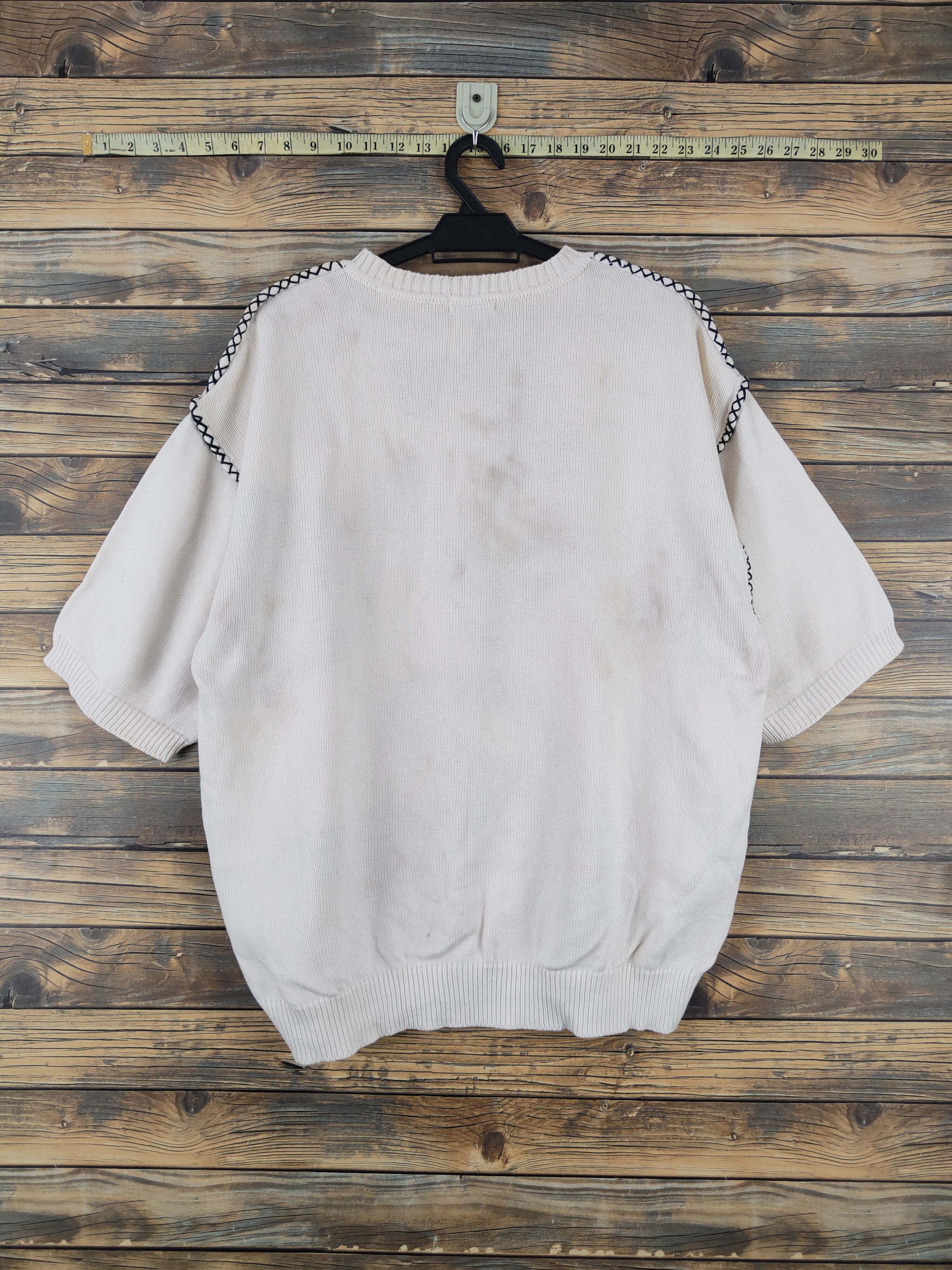 Vintage Blackpia Ivory Knitwear Short Sleeve Sweatshirts #W2234 Size US L / EU 52-54 / 3 - 7 Thumbnail