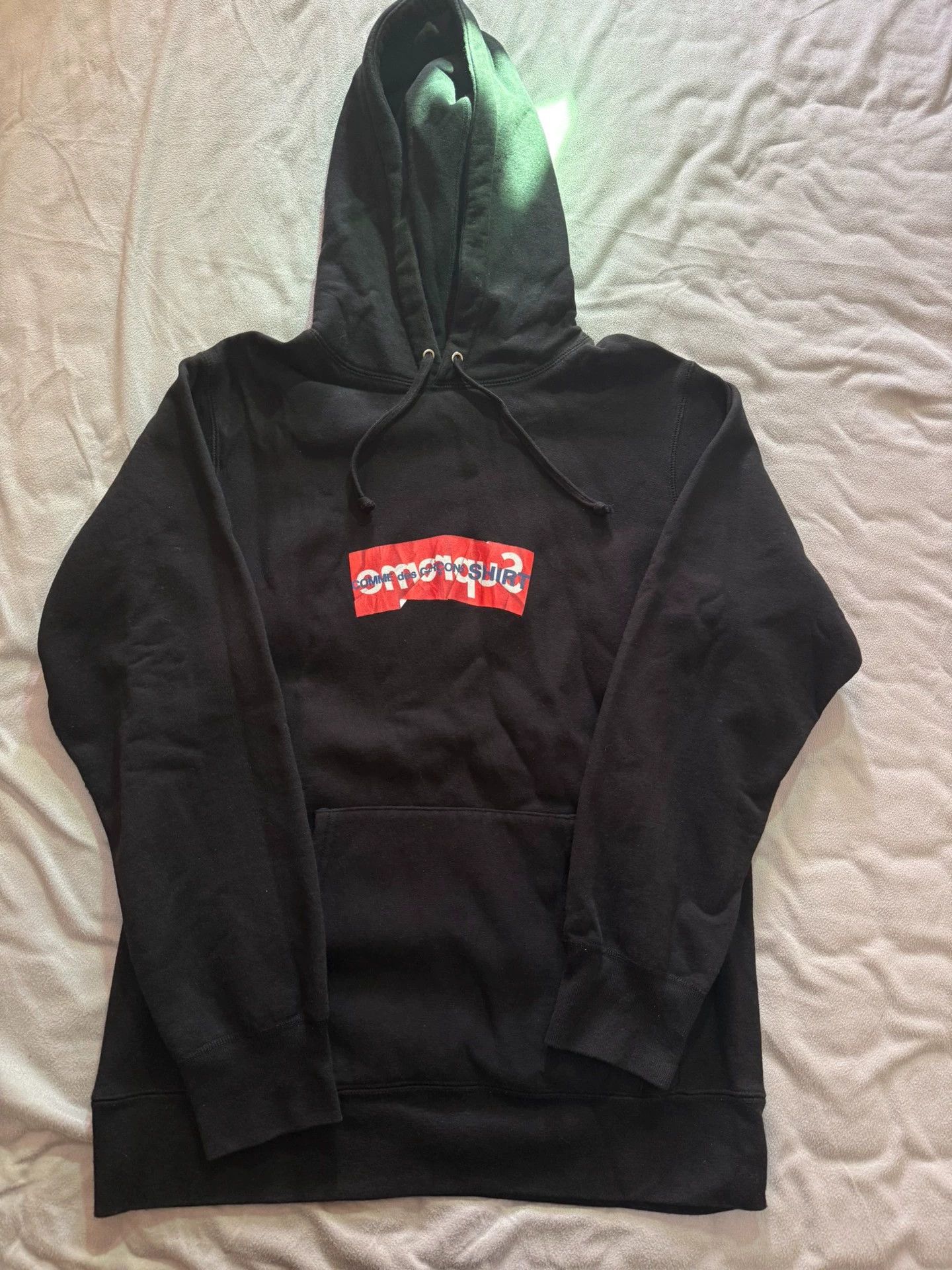 Supreme Supreme x CDG Box Logo Pleated Hoodie L Mint Size US L / EU 52-54 / 3 - 1 Thumbnail