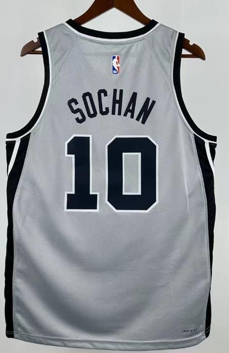 NBA 2026 San Antonio Spurs #10 Jeremy Sochan Jersey Size US S / EU 44-46 / 1 - 2 Thumbnail