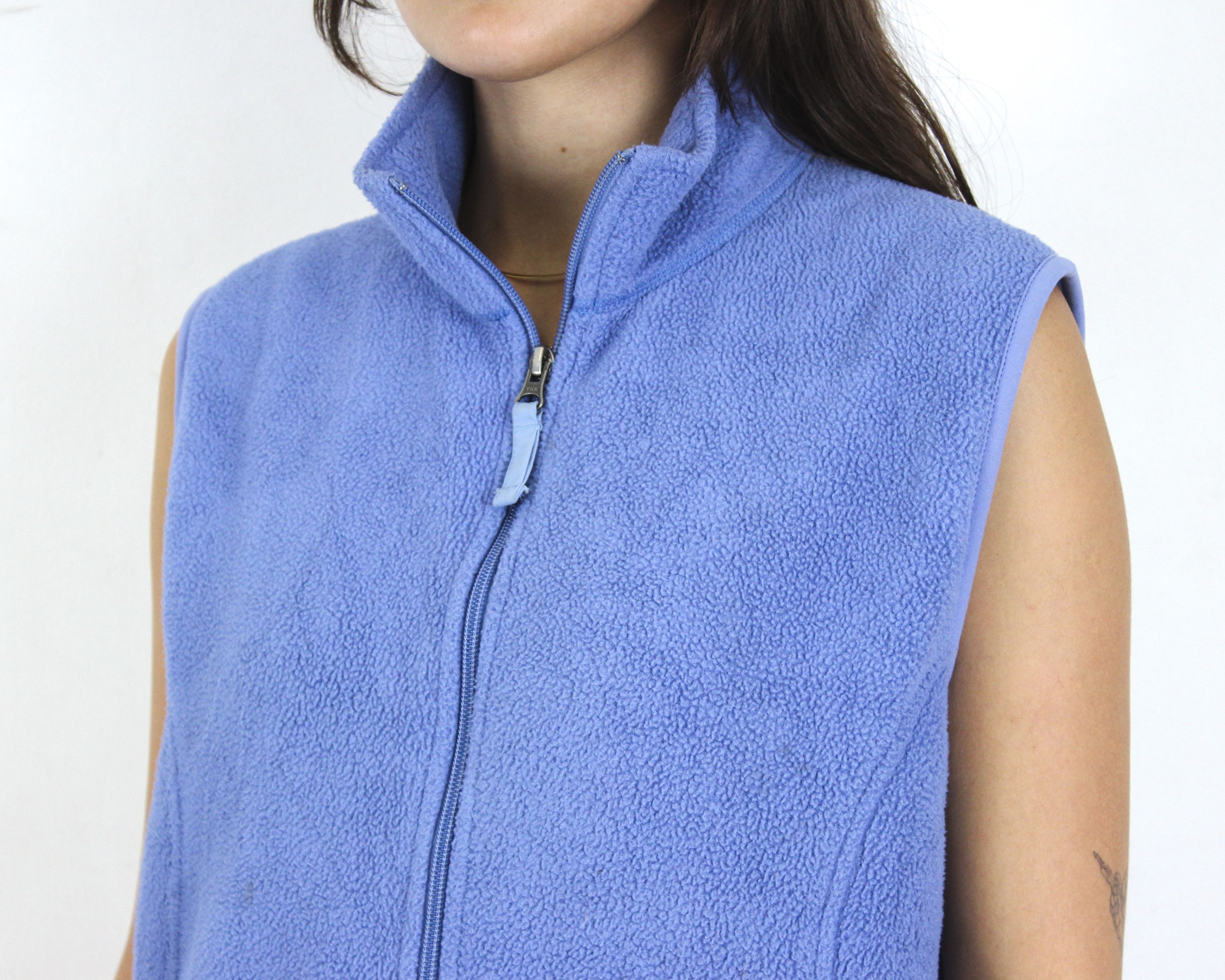 L.L. Bean × Vintage Women L Fleece Gilet Vest Waistcoat Jacket Tank Cardigan Size L / US 10 / IT 46 - 5 Thumbnail