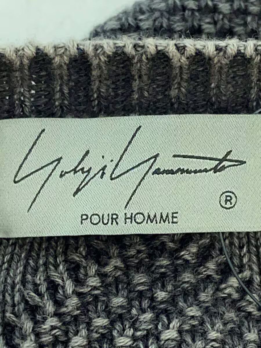 Yohji Yamamoto yohji yamamoto POUR HOMME 24AW/DISCHARGE ROUND NECK KNIT Size US L / EU 52-54 / 3 - 3 Thumbnail