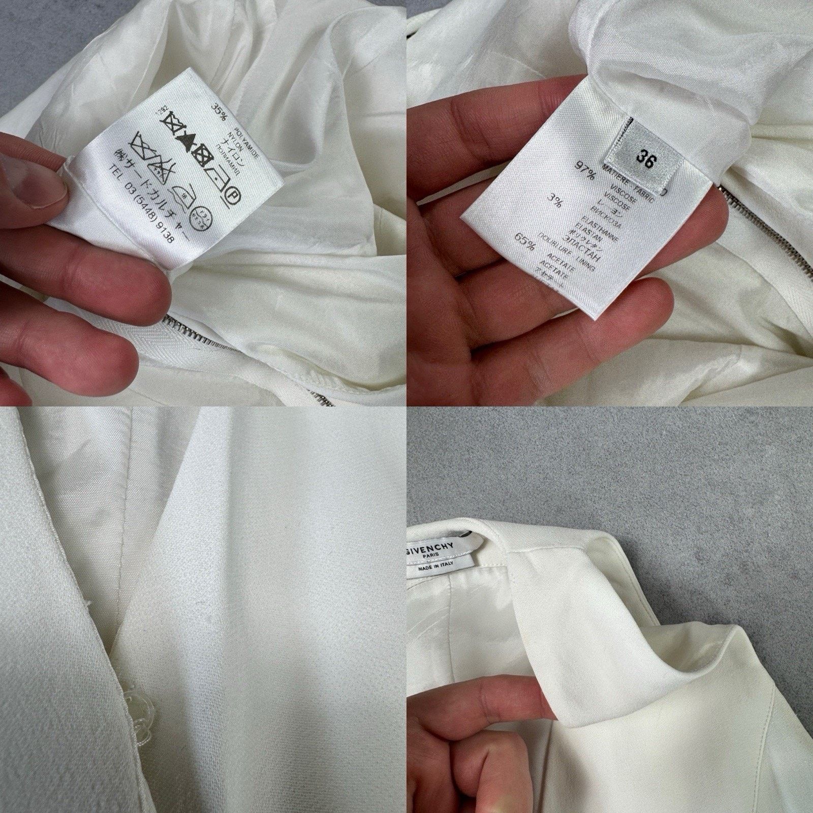 Givenchy Givenchy Women Jumpsuit White Overall Size 36 Viscose Size 26" / US 2 / IT 38 - 23 Thumbnail
