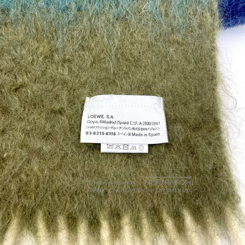 Loewe Loewe Multicolored Cashmere Scarf Size ONE SIZE - 4 Thumbnail