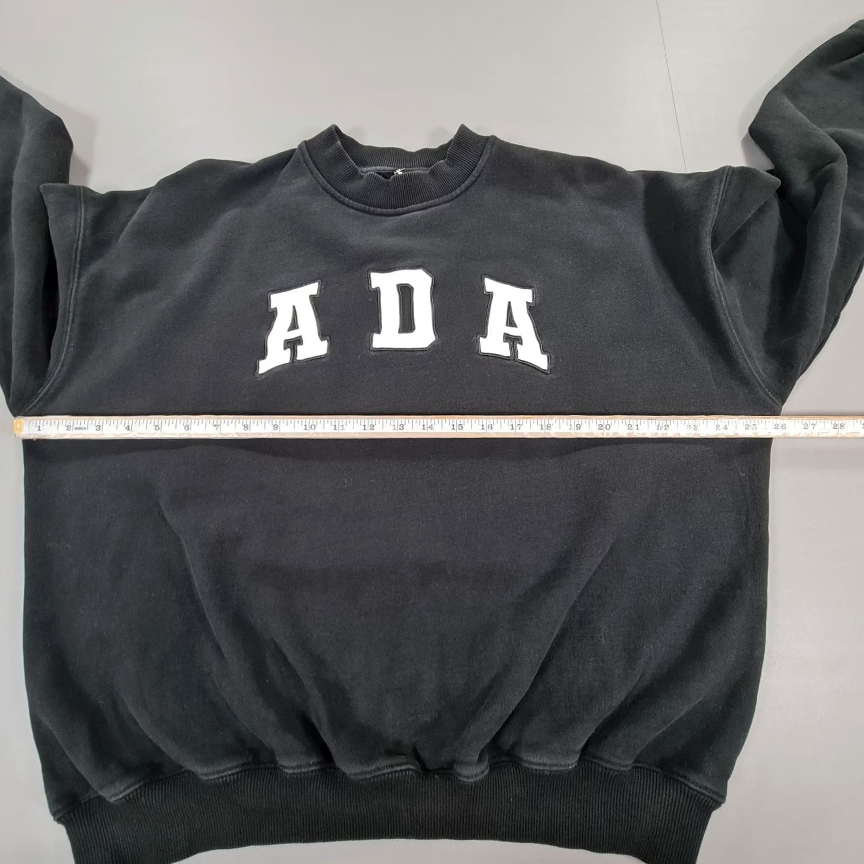 Vintage Adanola Womens Sweatshirt Black M Cotton Fleece Logo Crew Neck Long Sleeve Pullover Regular Size Size M / US 6-8 / IT 42-44 - 5 Thumbnail