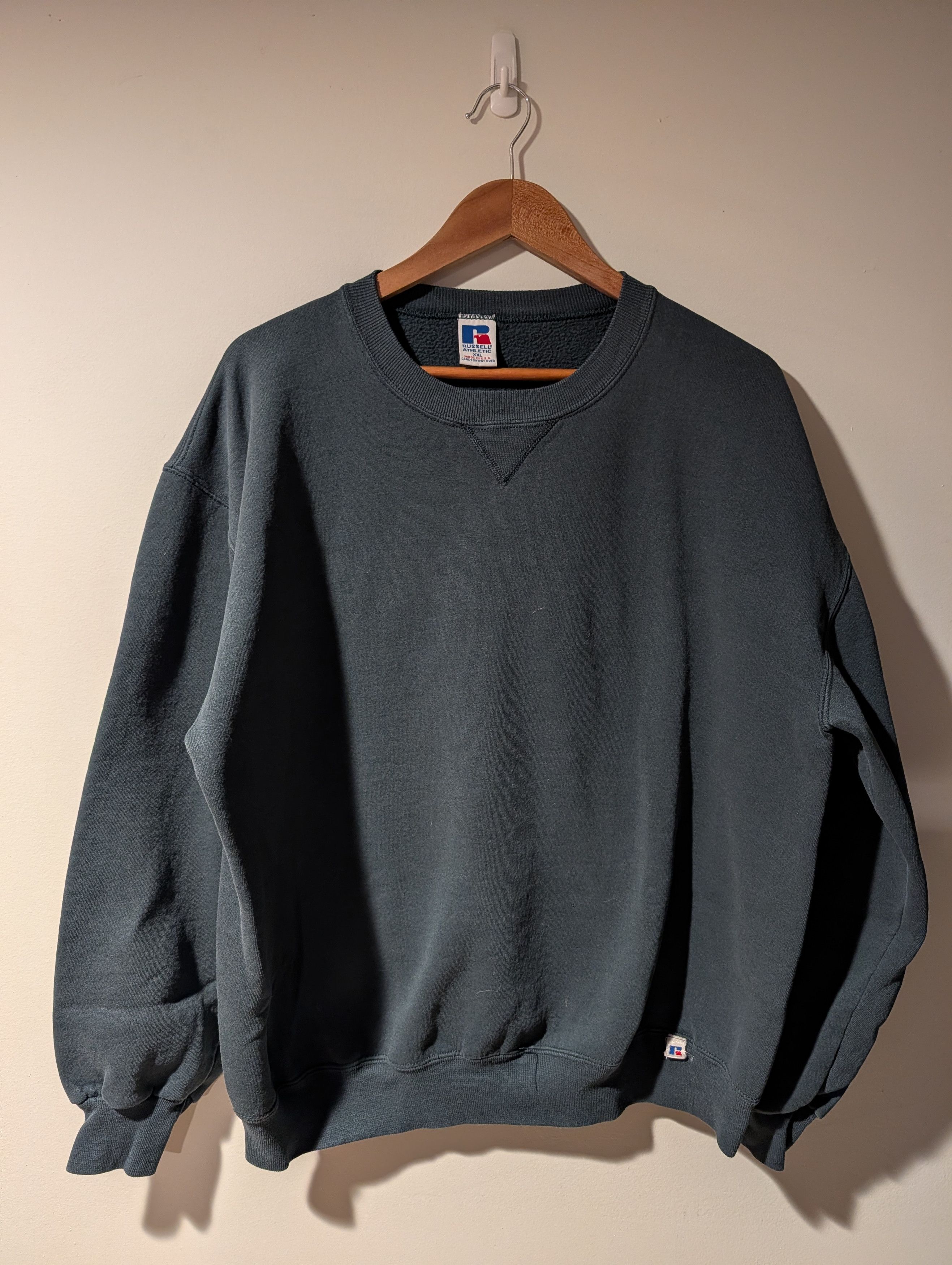 Russell Athletic Vintage Russell Athletic Blank Crewneck Made USA Sweatshirt Size US XXL / EU 58 / 5 - 1 Thumbnail