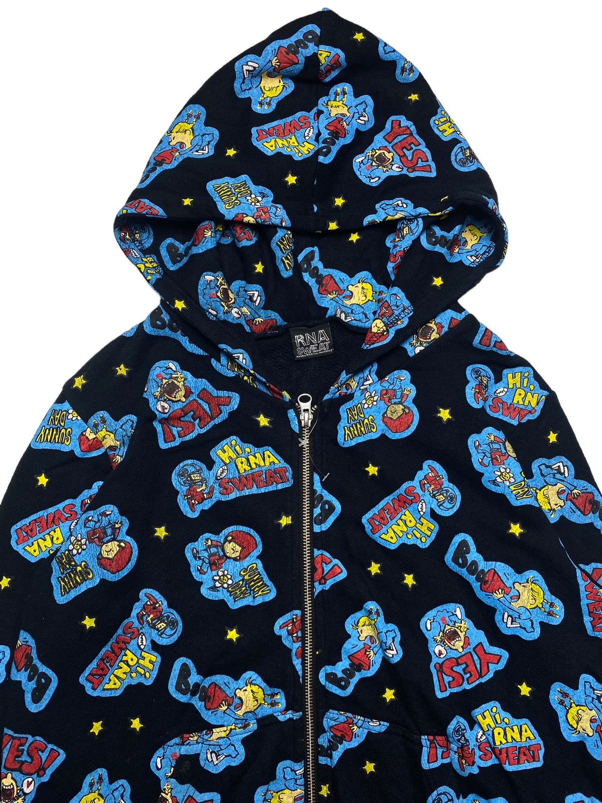 Japanese Brand 2000s RNA Inc - Printed Comic Zip Hoodie Size US L / EU 52-54 / 3 - 5 Thumbnail