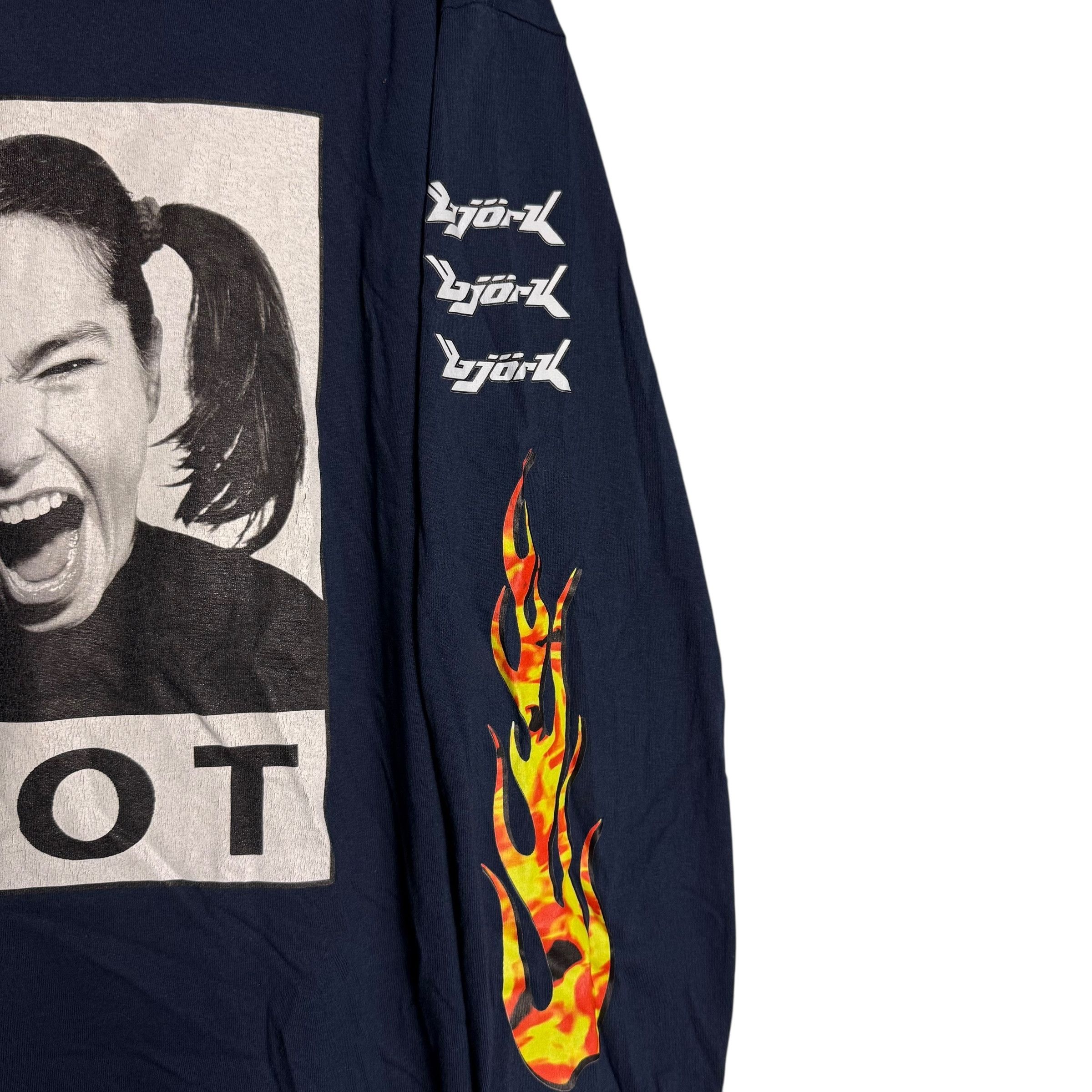 Band Tees 🔥RARE🔥Vintage Bjork Riot OVP L/SLeeve T-shirt Size US XL / EU 56 / 4 - 4 Thumbnail