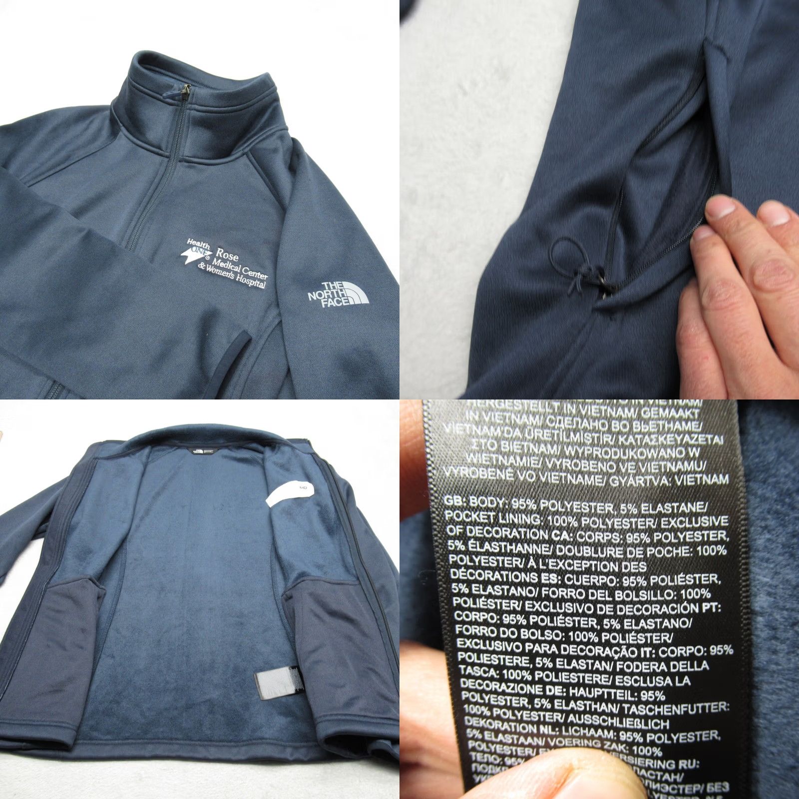 The North Face The North Face Jacket Womens Large Navy Canyon Flats Rose Medical Uniform NEW Size L / US 10 / IT 46 - 8 Thumbnail