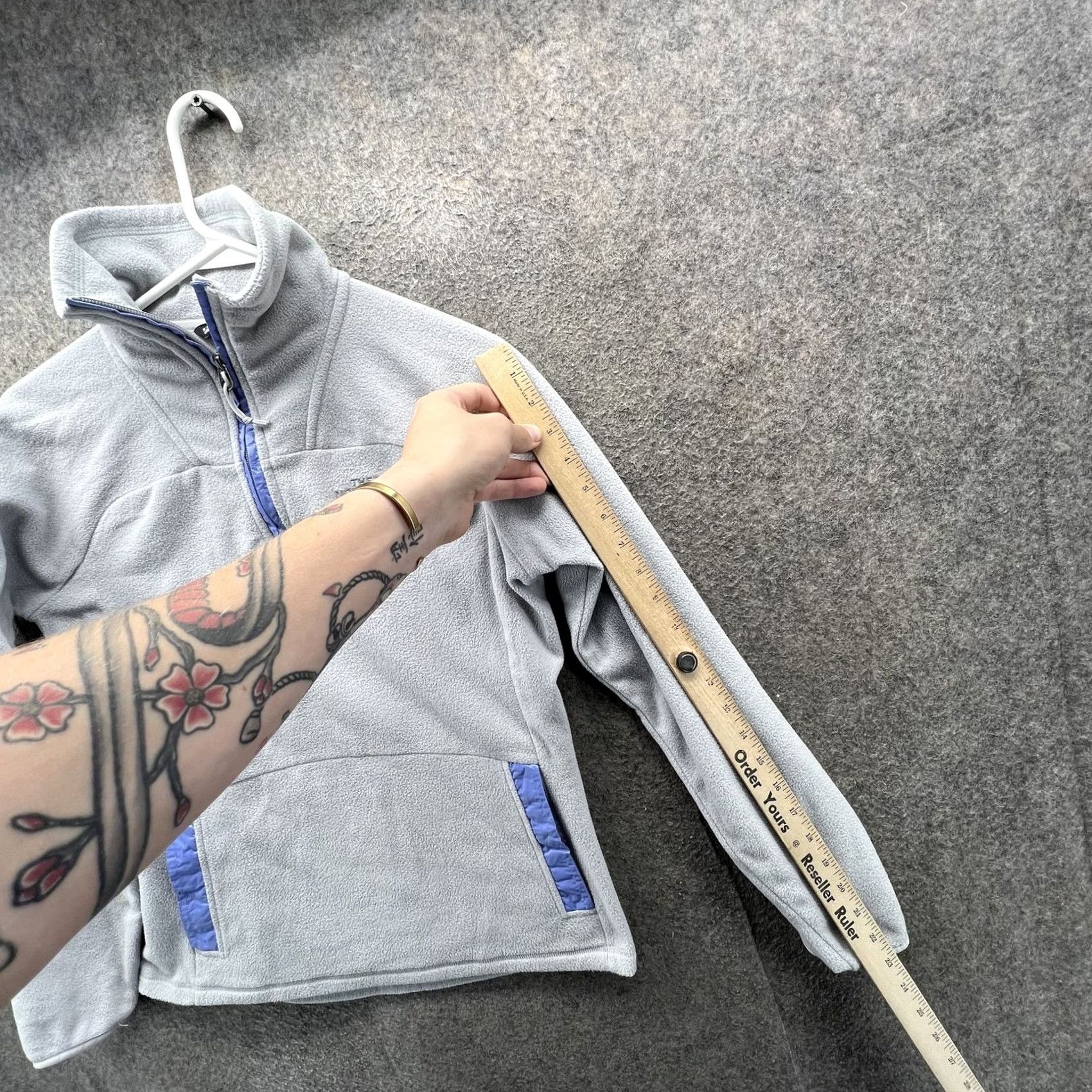 The North Face The North Face Fleece Jacket Womens Small Gray 1/4 Zip Pullover Outdoor Denali Size S / US 4 / IT 40 - 7 Thumbnail