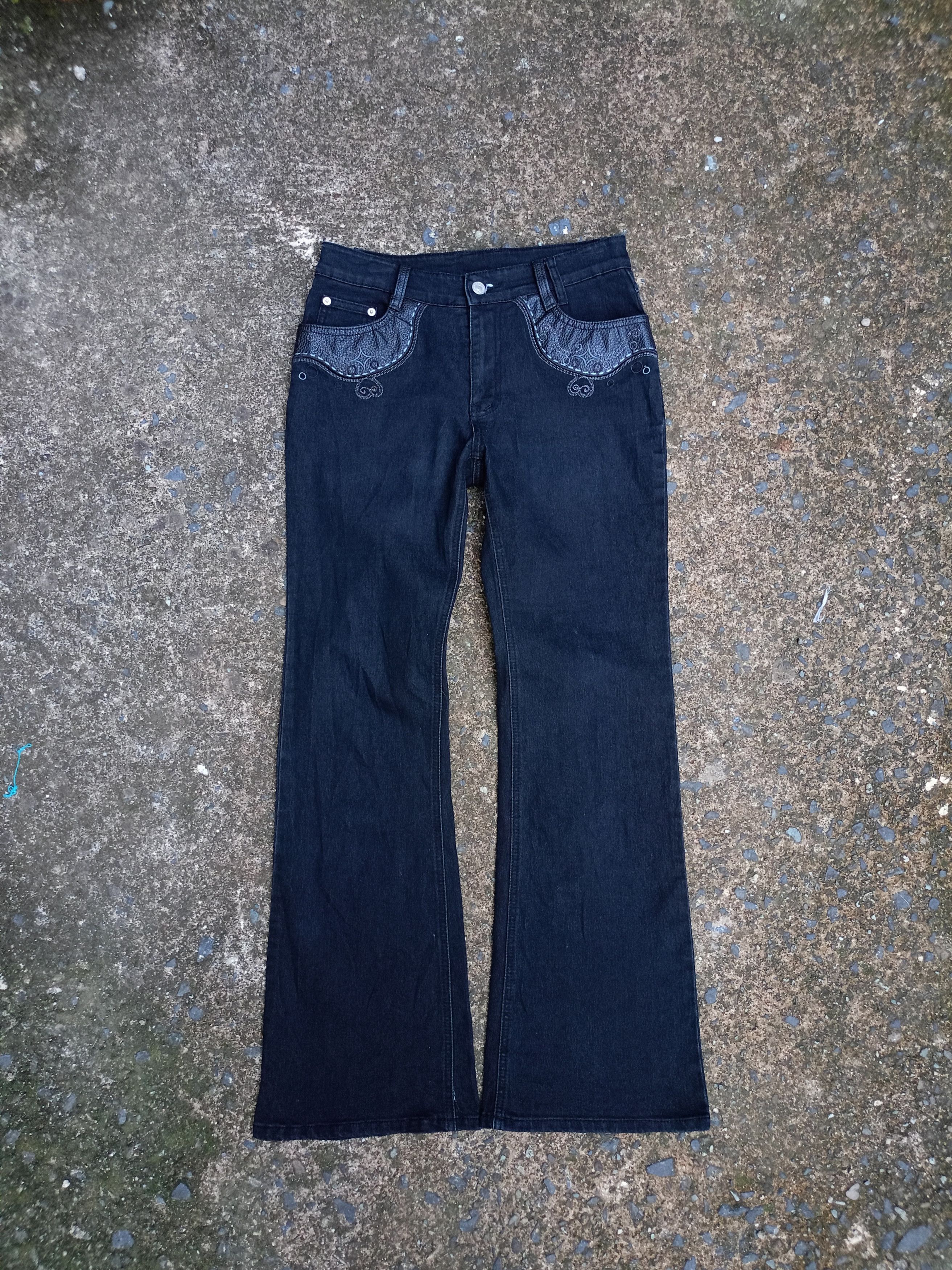 Japanese Brand SUN ROSE Flared Pants Size US 28 / EU 44 - 2 Thumbnail
