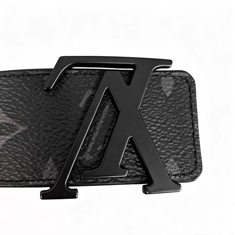 Louis Vuitton LOUIS VUITTON Initiales Monogram Matte Calf Belt 90 4 NWT Size ONE SIZE - 5 Thumbnail