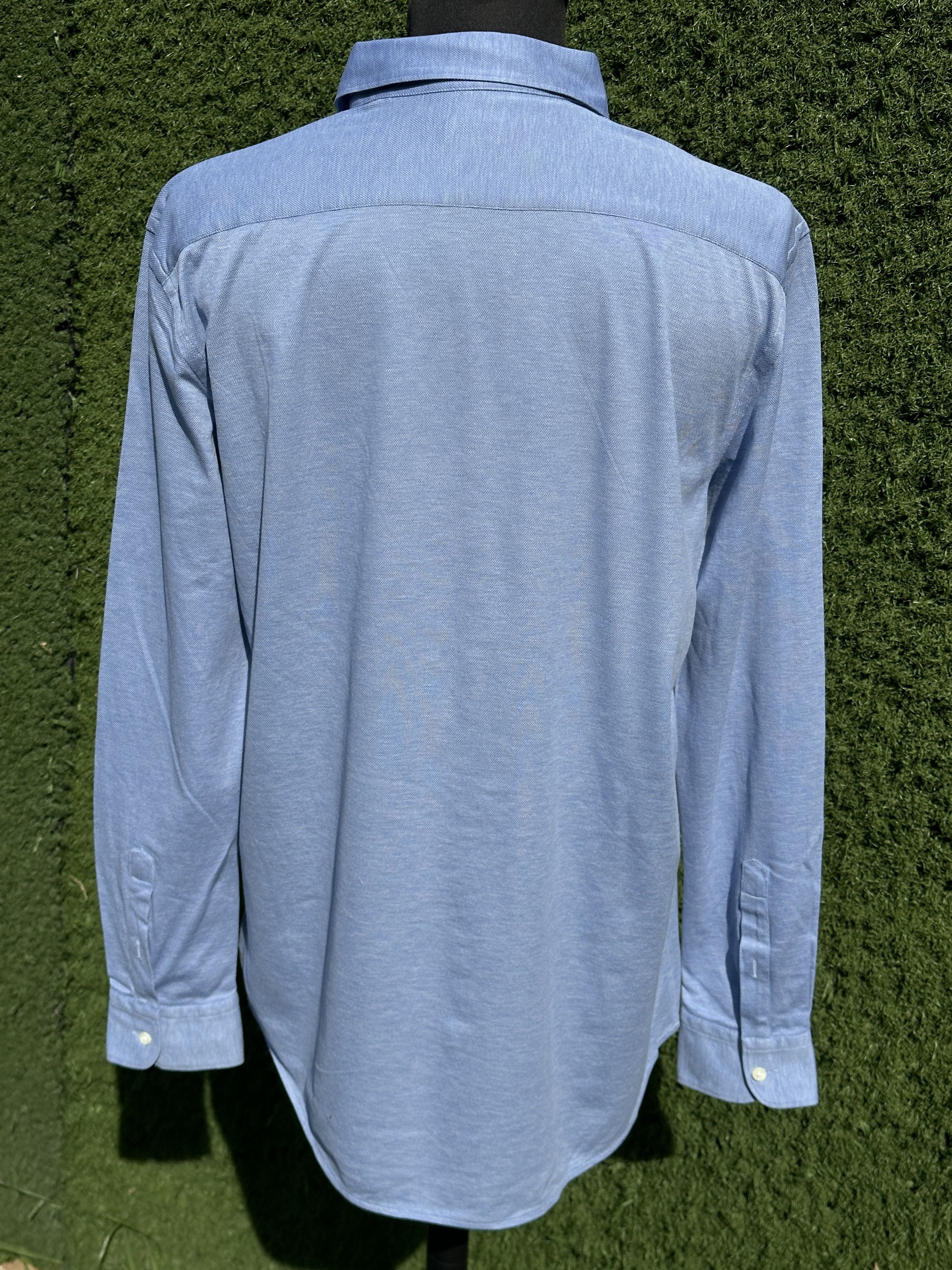 Ermenegildo Zegna Zegna Cotton Oxford Knit Button Shirt Regular Fit Size XL Size US XL / EU 56 / 4 - 12 Thumbnail