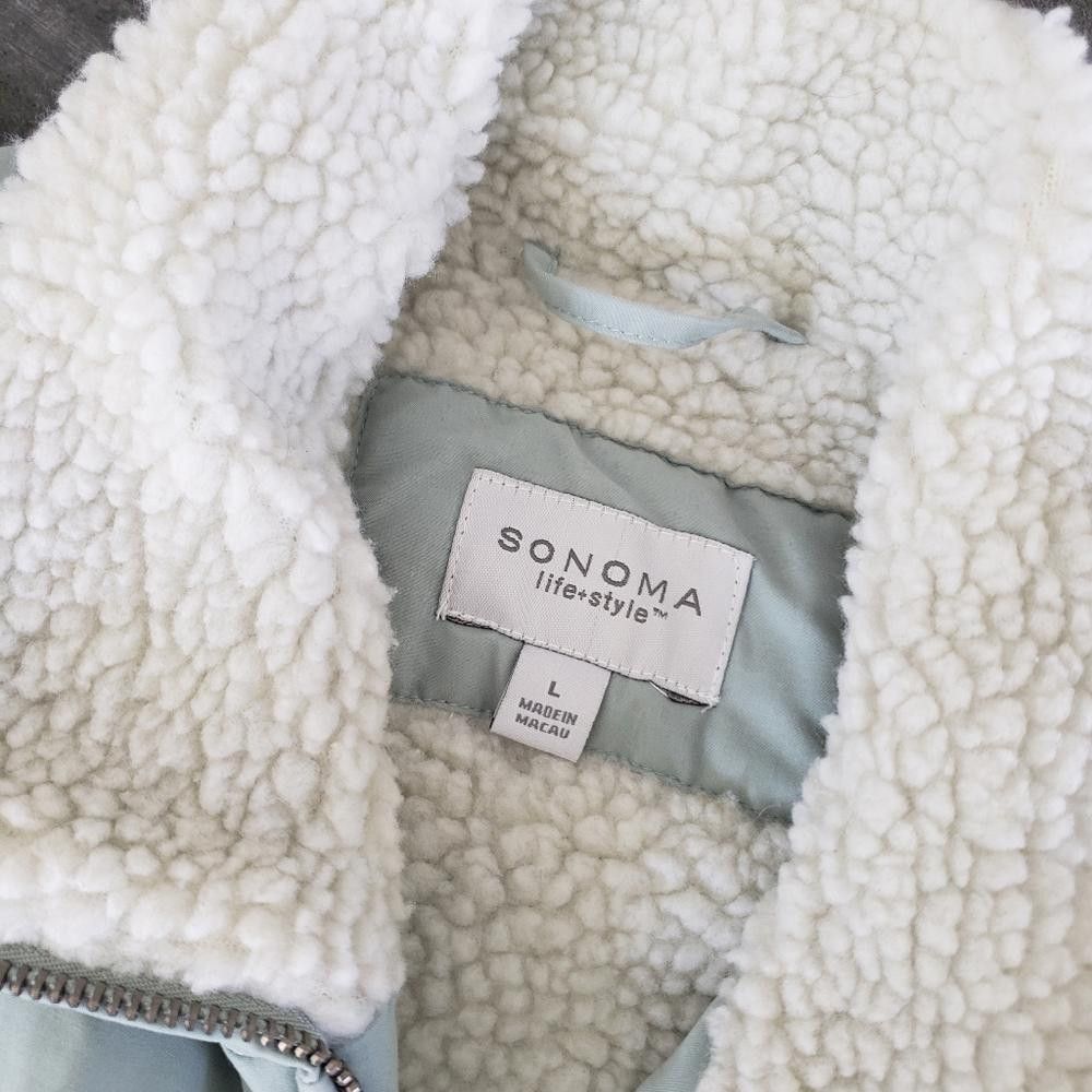 Sonoma Light Blue Fur Detailed Sonoma Vest Size L / US 10 / IT 46 - 4 Thumbnail