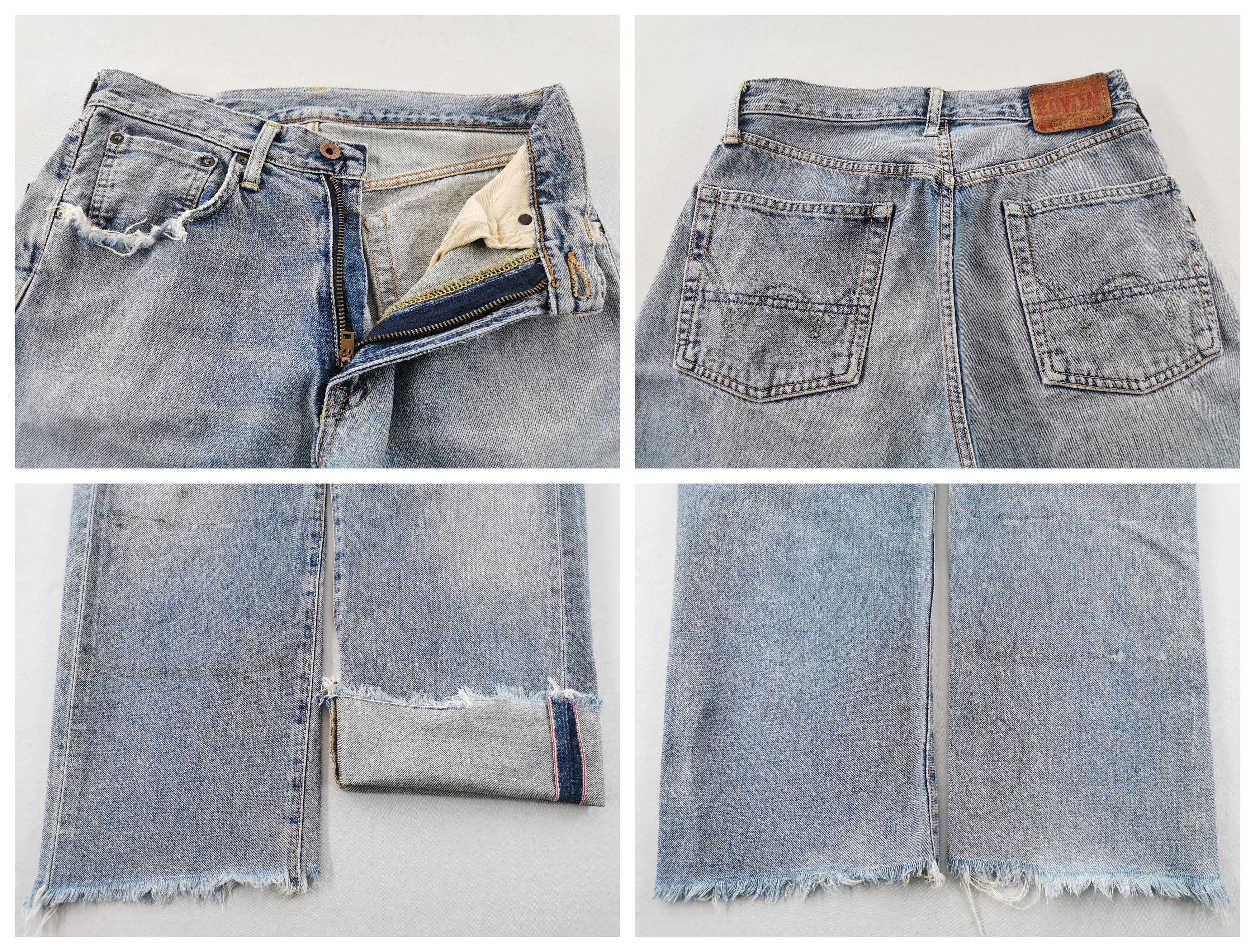 Edwin Distressed Edwin Lot 505X Selvedge Denim Made In Japan Size US 26 / EU 42 - 7 Thumbnail