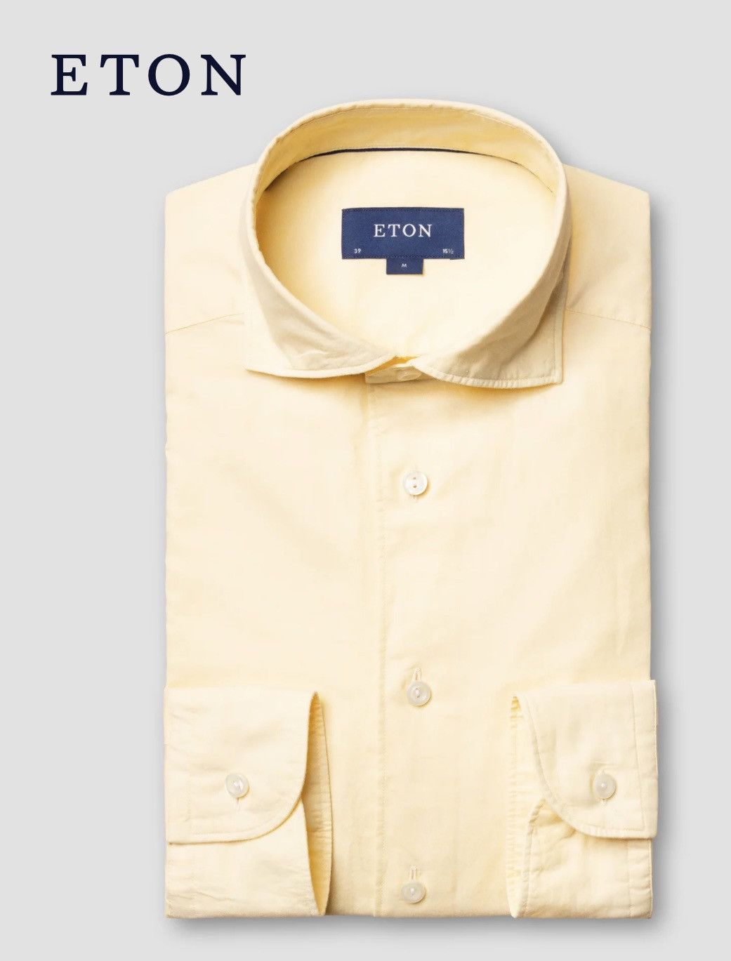 Eton Cotton-Silk Lightweight Twill Shirt Size US L / EU 52-54 / 3 - 1 Thumbnail