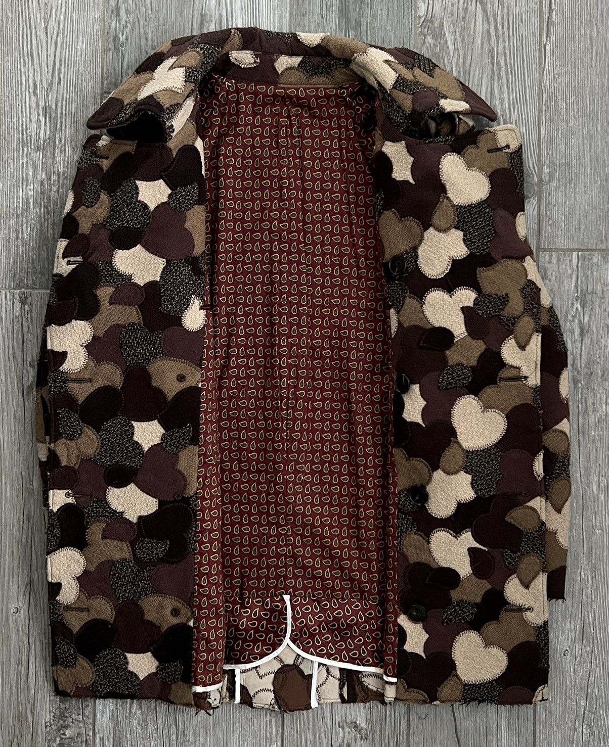 Number (N)ine AW2003 Number (N)ine Touch Me I’mSick Heart Patchwork Jacket Size US XL / EU 56 / 4 - 6 Thumbnail