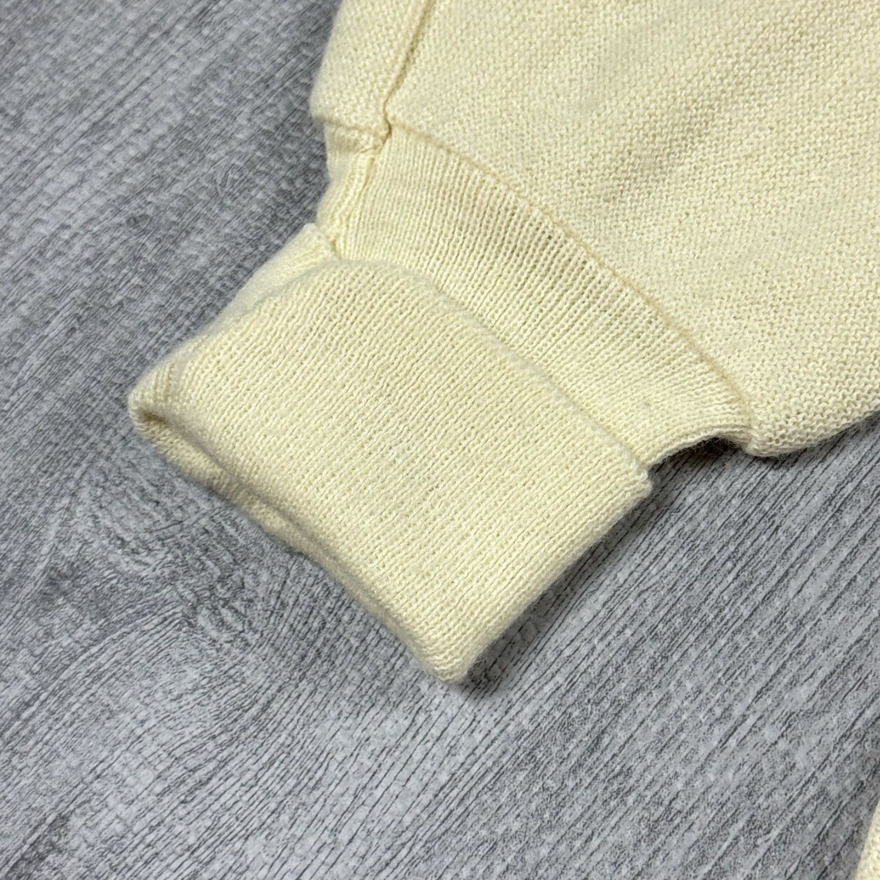 JCPenney VINTAGE JC PENNEY Fox Yellow Knit Wool Cardigan Sweater Men Small Casual Formal Golf 70s Preppy Size US S / EU 44-46 / 1 - 4 Thumbnail