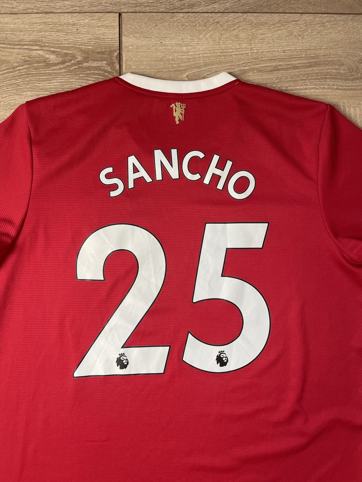Adidas Sancho 25 Manchester United 2021 22 Home Soccer jersey Shirt Size US XL / EU 56 / 4 - 5 Thumbnail