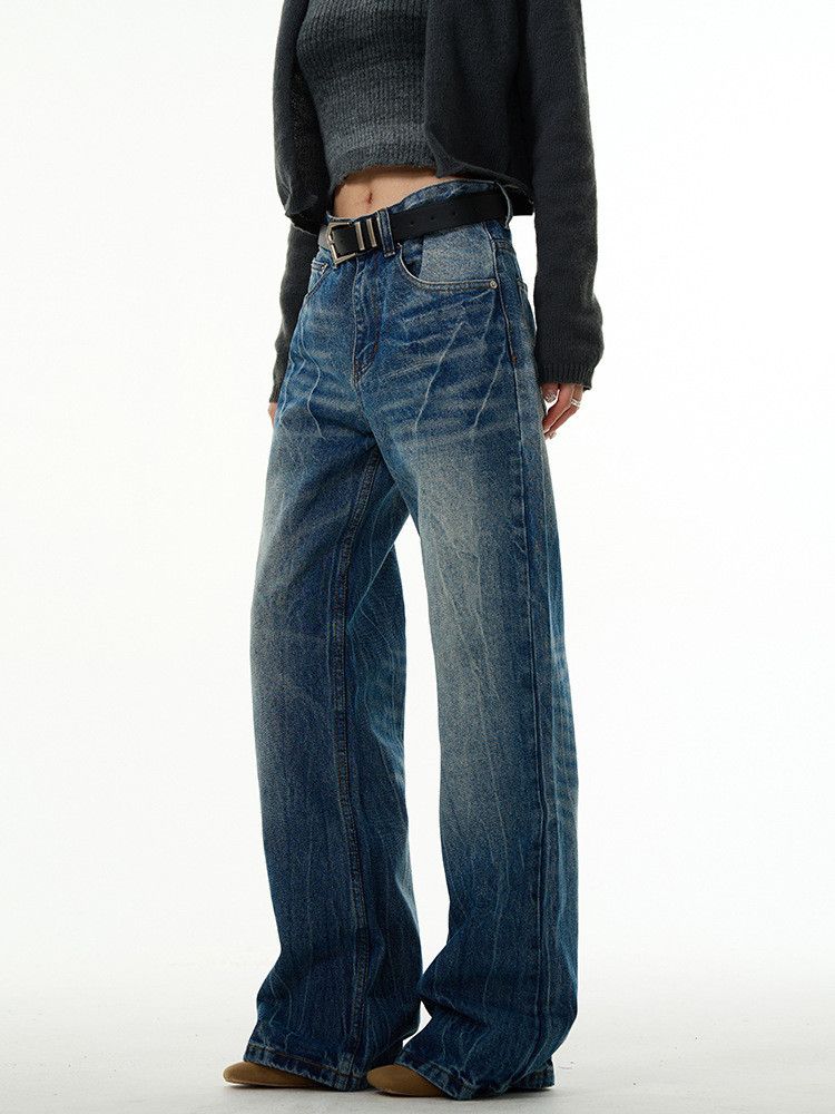 Japanese Brand American retro men's loose jeans Size US 32 / EU 48 - 3 Thumbnail