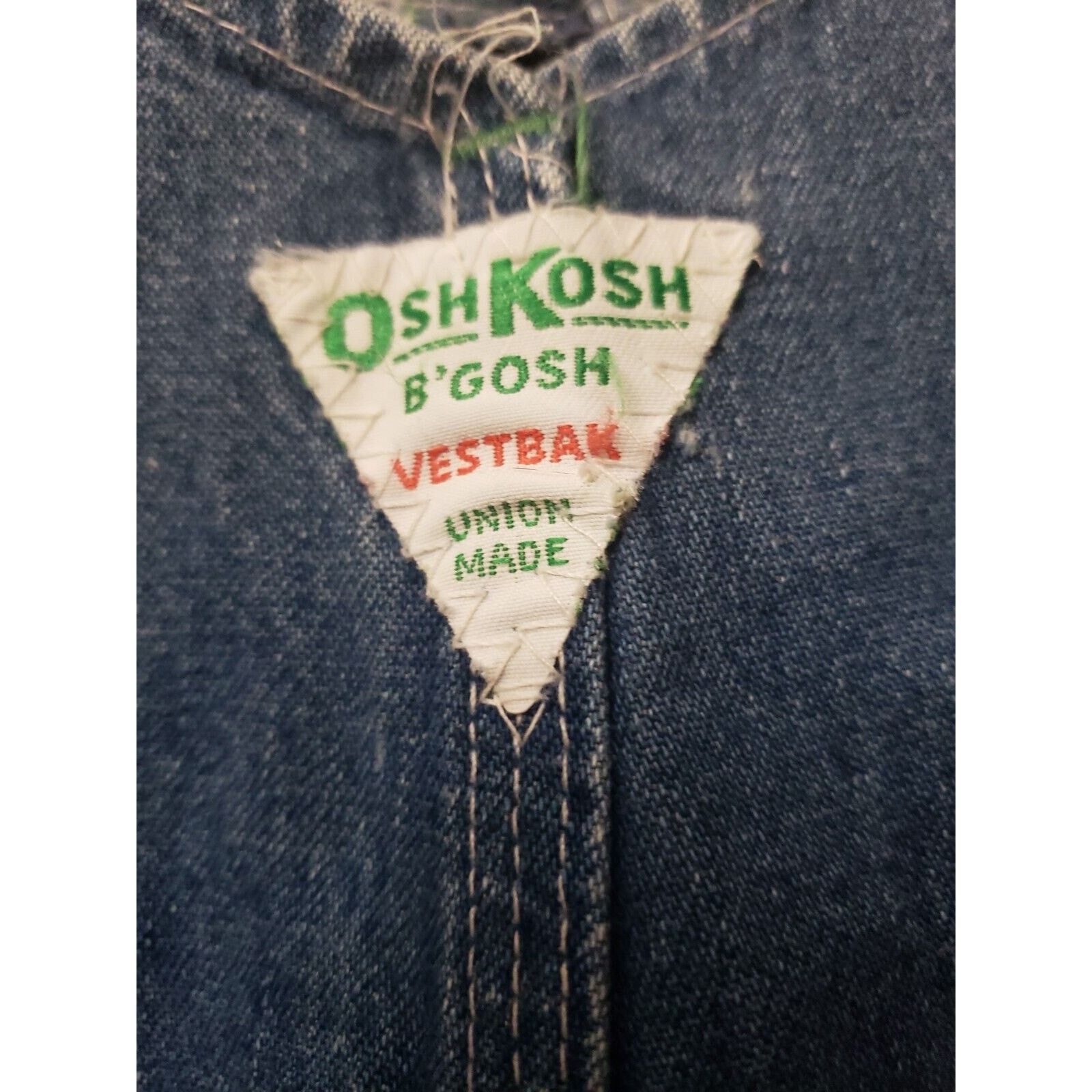 Oshkosh OshKosh B'Gosh Vestbak Bib Overalls Green Stitch 44×26 unsix Size US 44 / EU 60 - 5 Thumbnail
