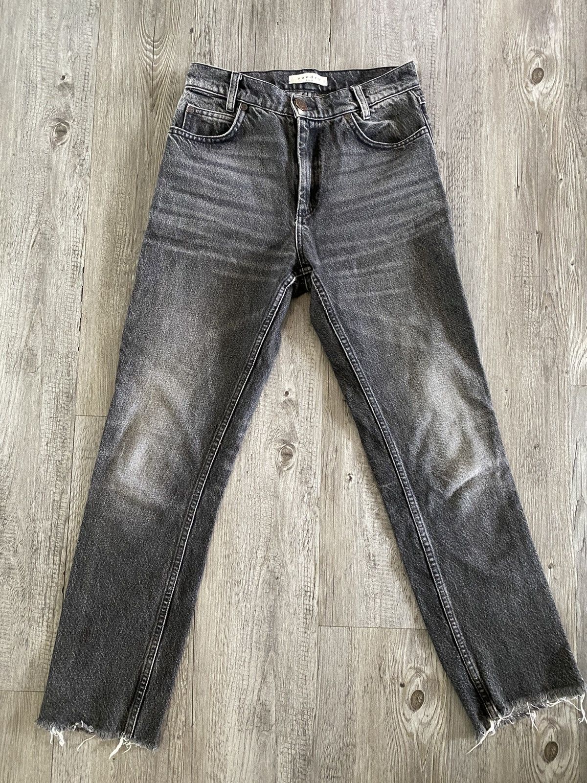 Sandro Sandro Grey Wash denim Size 27" / US 4 / IT 40 - 1 Thumbnail