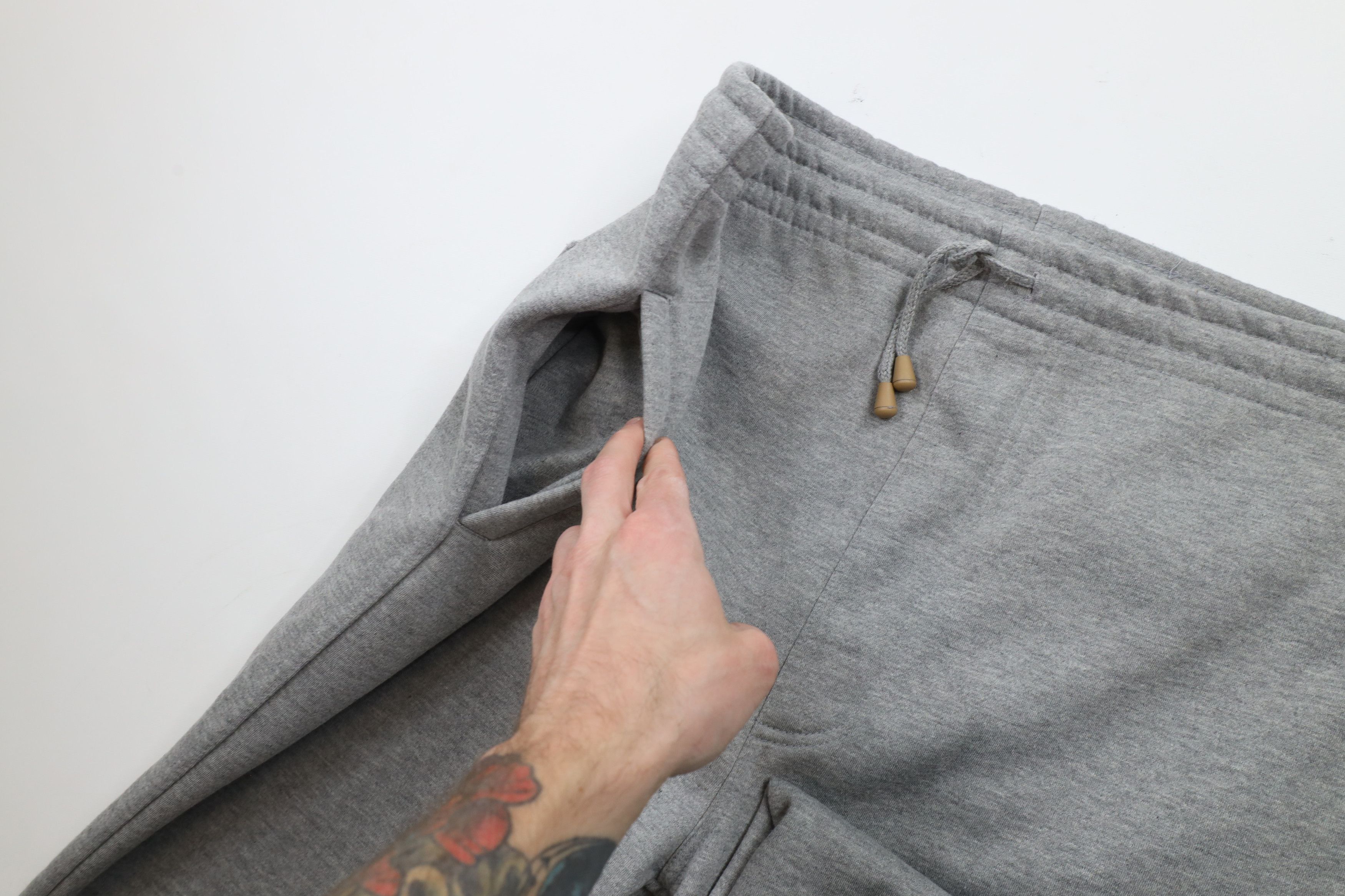 Vintage Vintage 90s Streetwear Heavyweight Wide Leg Sweatpants Gray Size US 40 / EU 56 - 6 Thumbnail