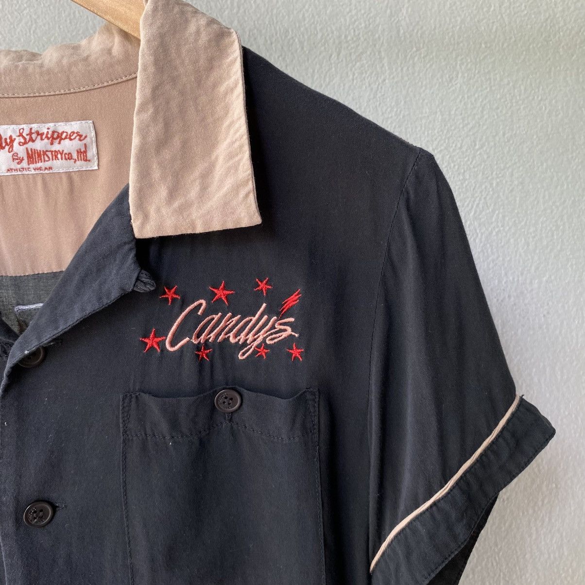 Japanese Brand Candy Stripper Jamming Lane Embroidered Bowling Shirt Size US M / EU 48-50 / 2 - 6 Thumbnail