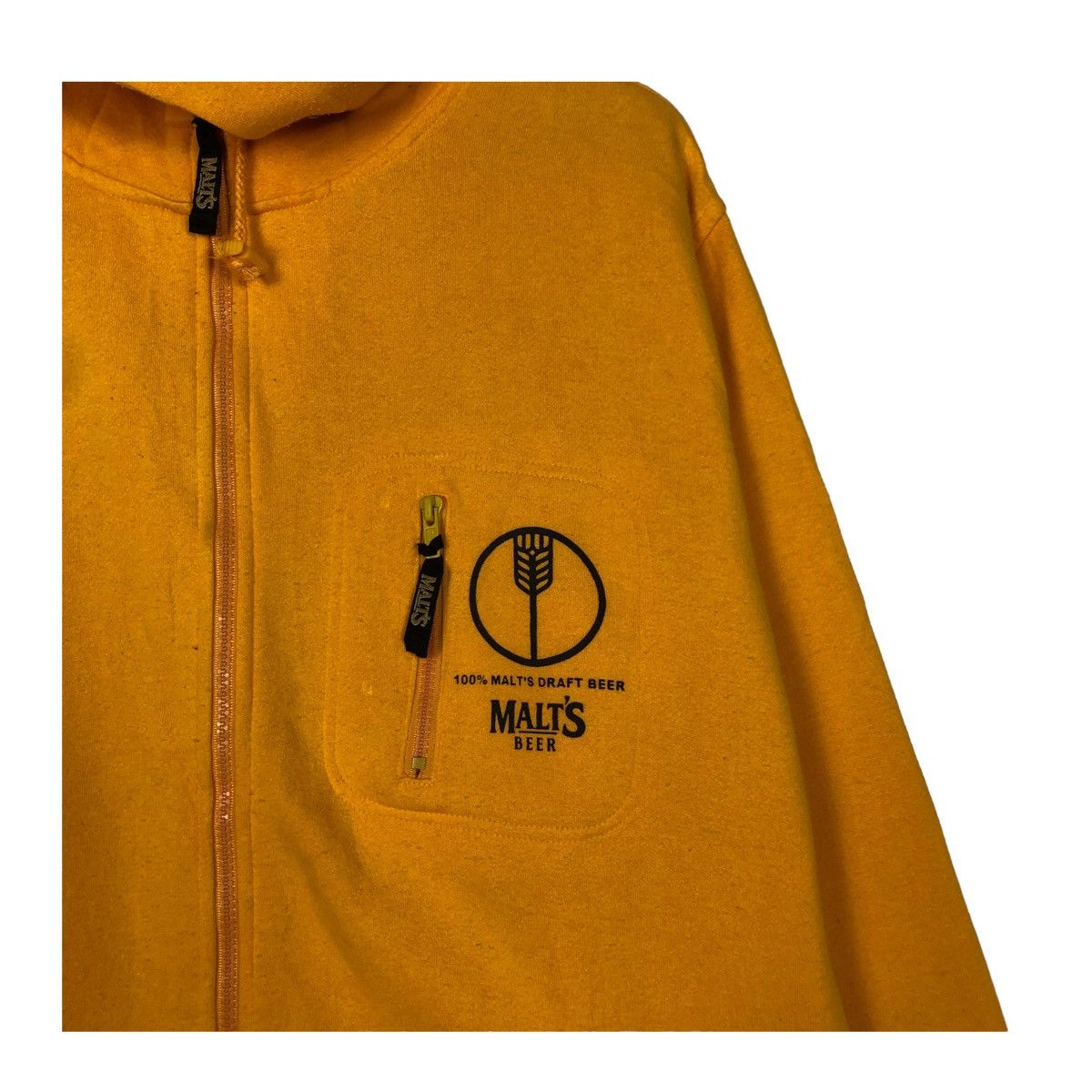 Japanese Brand × Vintage 💥90s MALT BEER MICRO FLEECE JACKET Size US L / EU 52-54 / 3 - 5 Thumbnail