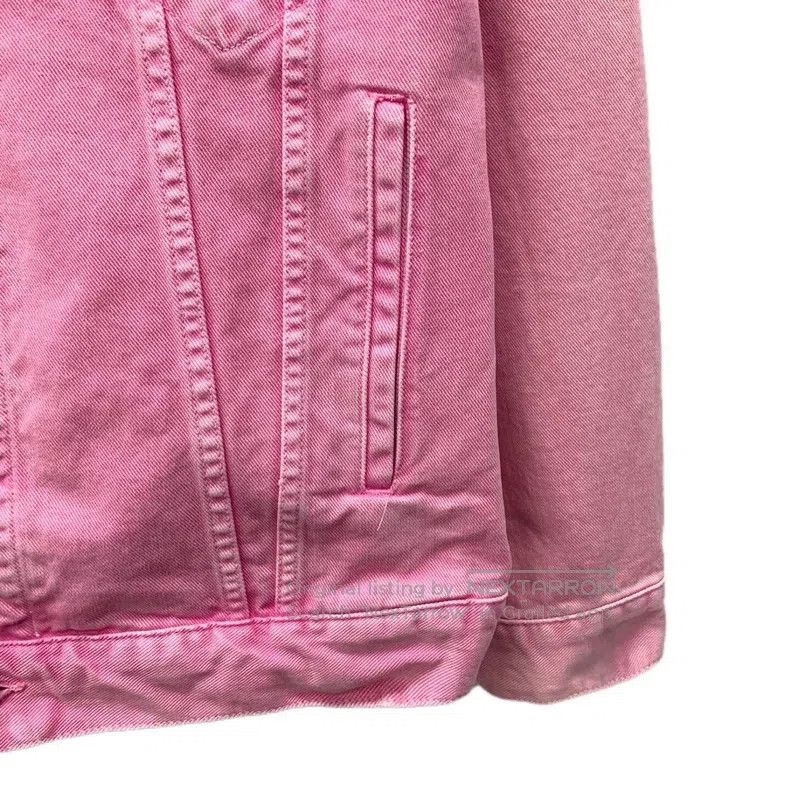 Balenciaga Balenciaga Pink Logo Letter Embroidered Point Collar Singl Size XXS / US 00 / IT 34 - 5 Thumbnail