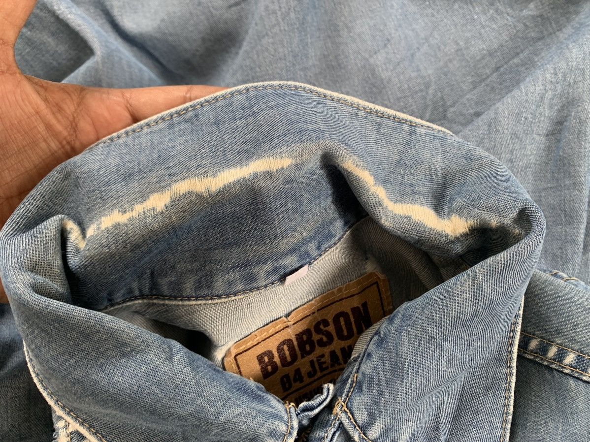 Japanese Brand Bobson Jeans Pleated Centre Jacket Made in Japan Size US M / EU 48-50 / 2 - 14 Thumbnail