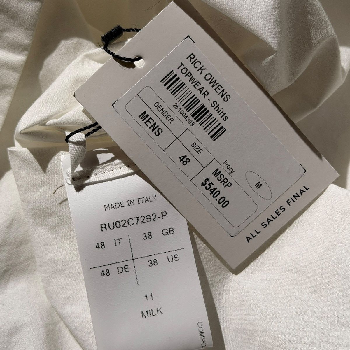 Rick Owens Snap button golf shirt Size US M / EU 48-50 / 2 - 4 Thumbnail