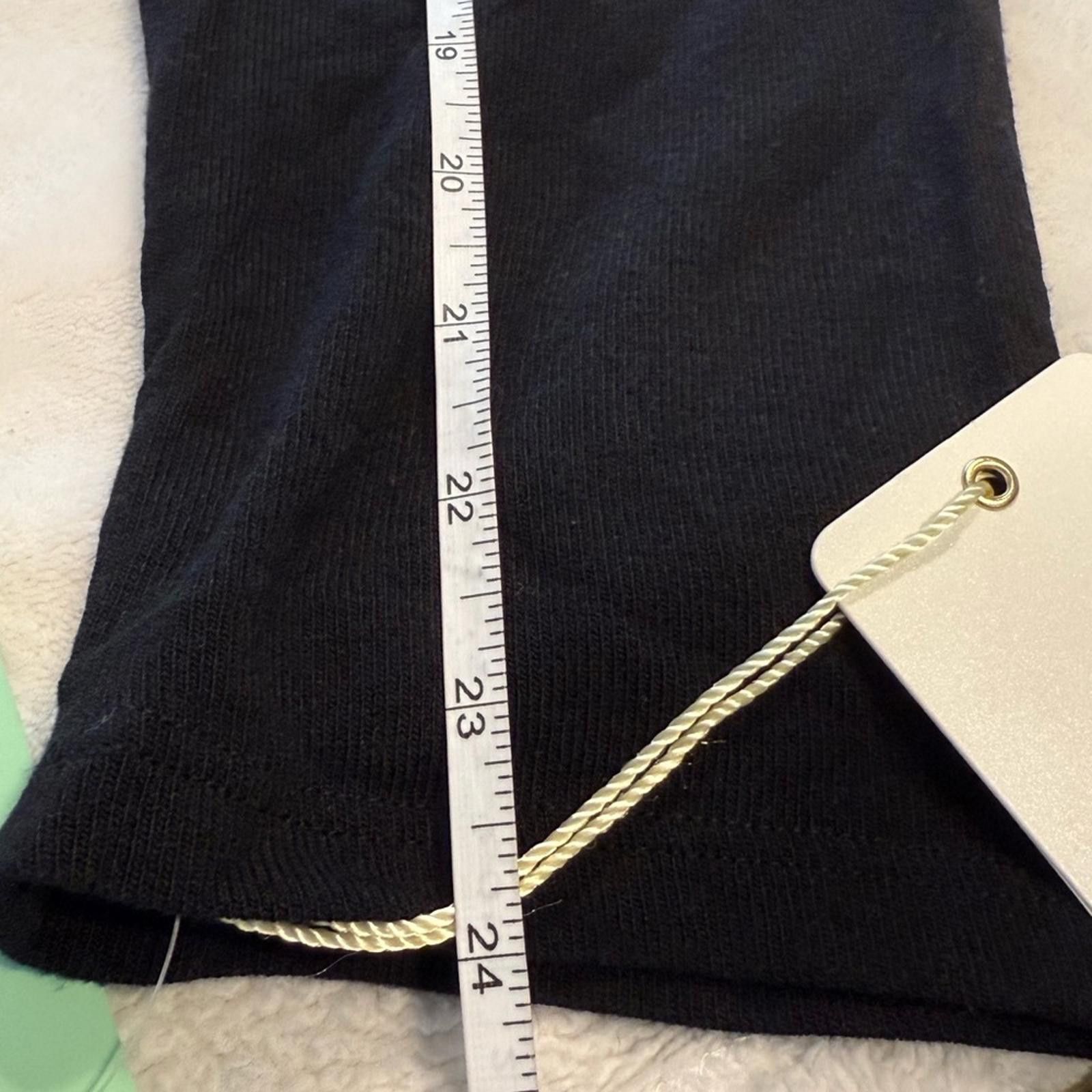 Cole Haan Haani Black Teddy Jacket & Tee shirt midi dress set SZ PM Size M / US 6-8 / IT 42-44 - 8 Thumbnail
