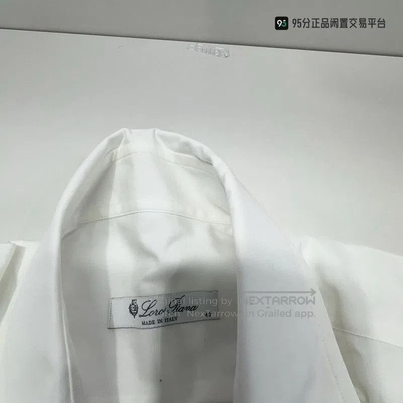 Loro Piana Loro Piana Men's Classic White Polo Shirt. Size US L / EU 52-54 / 3 - 3 Thumbnail