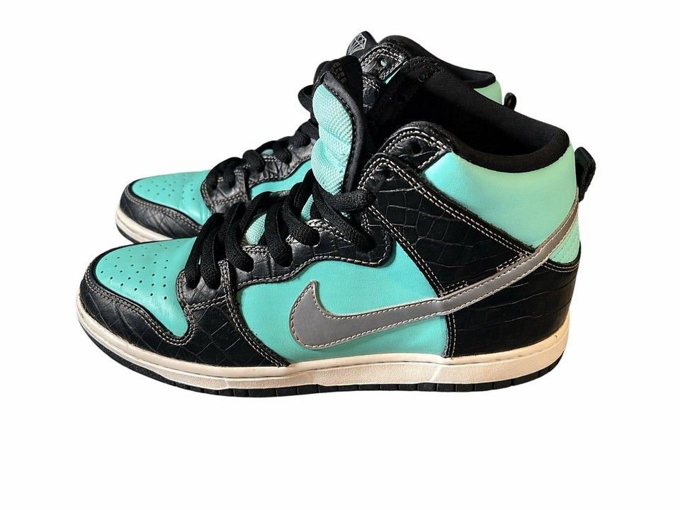 Nike SB Nike SB Dunk High Tiffany Croc Black Aqua 653599-400 SZ 9.5 Size US 9.5 / EU 42-43 - 1 Thumbnail
