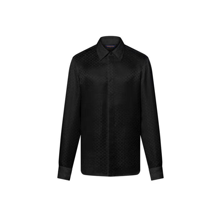 Mini Monogram Silk Evening Shirt