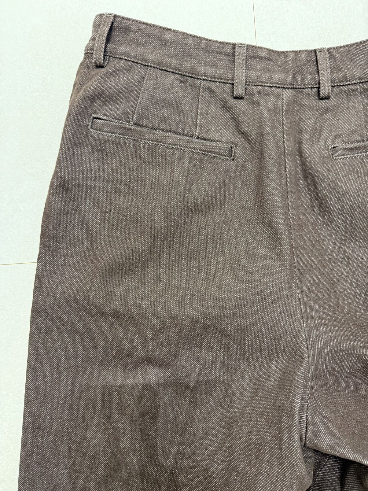 Dries Van Noten Dries Van Noten Pleated Brown Denim Pants Size US 30 / EU 46 - 12 Thumbnail