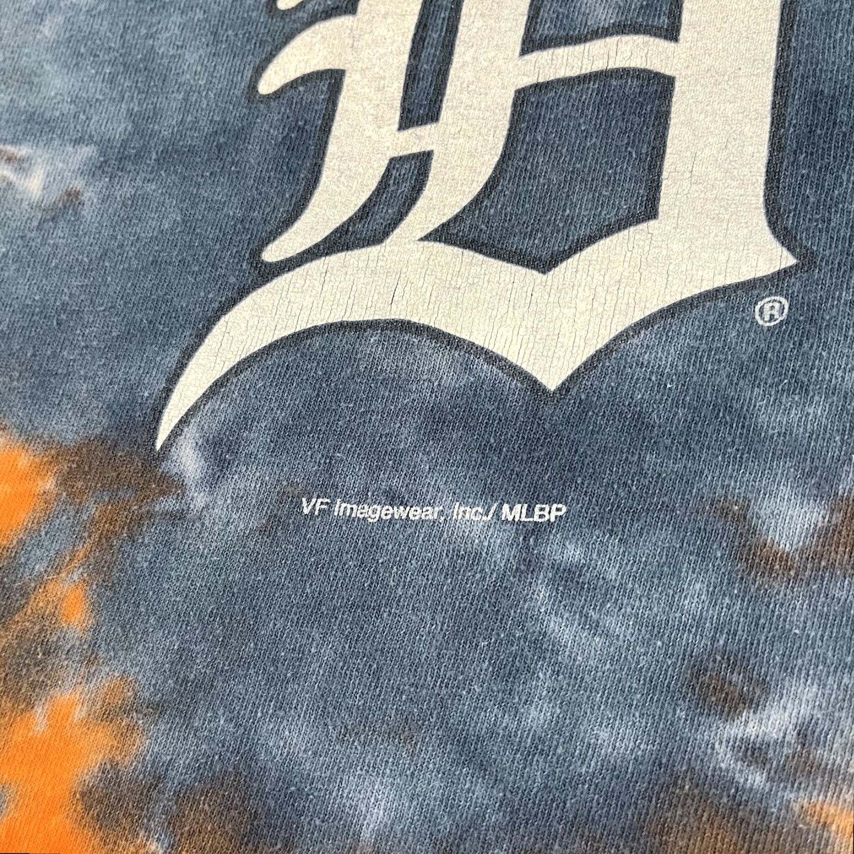 Vintage Detroit Tigers Shirt Men Medium Logo Blue Orange Tie Dye Tee Baseball Crew Neck Short Sleeve Retro? Size US M / EU 48-50 / 2 - 3 Thumbnail