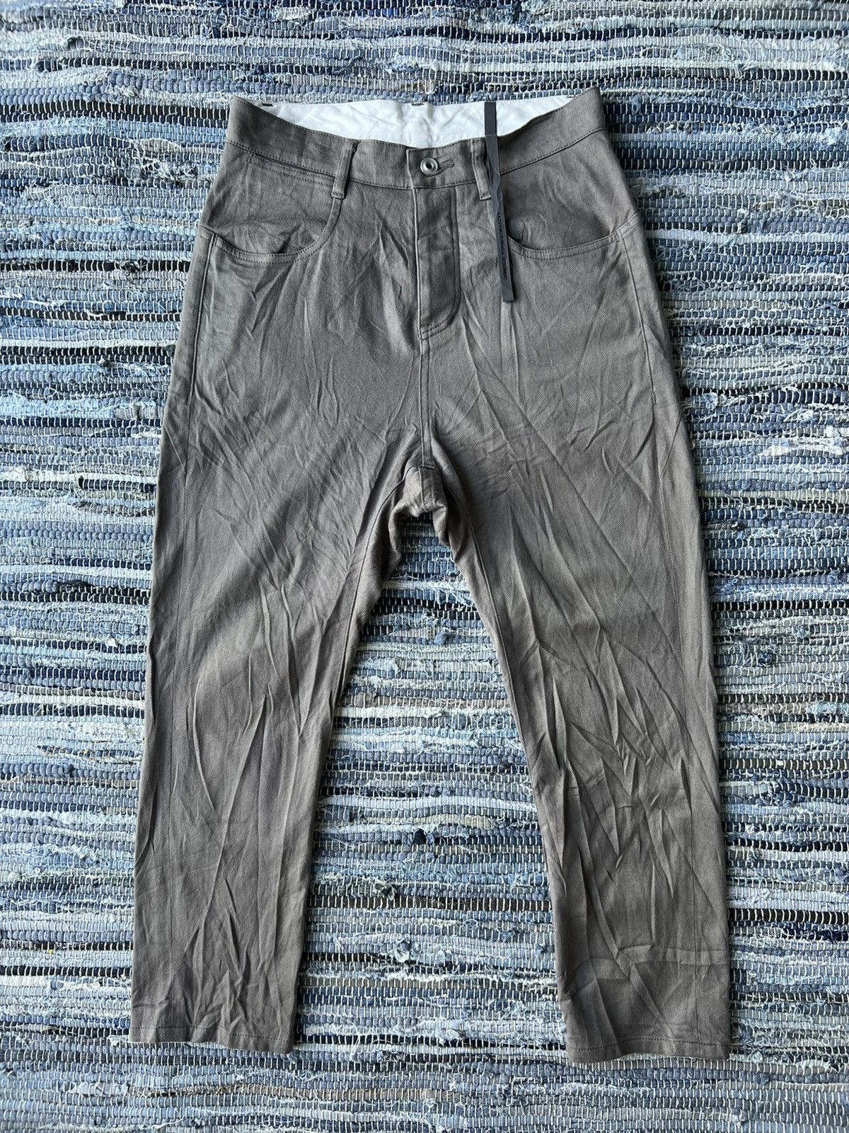 Kazuyuki Kumagai Attachment Kazuyuki Kumagai Attachment Drop Crotch J-Cut Moleskin Pants Size US 30 / EU 46 - 1 Thumbnail