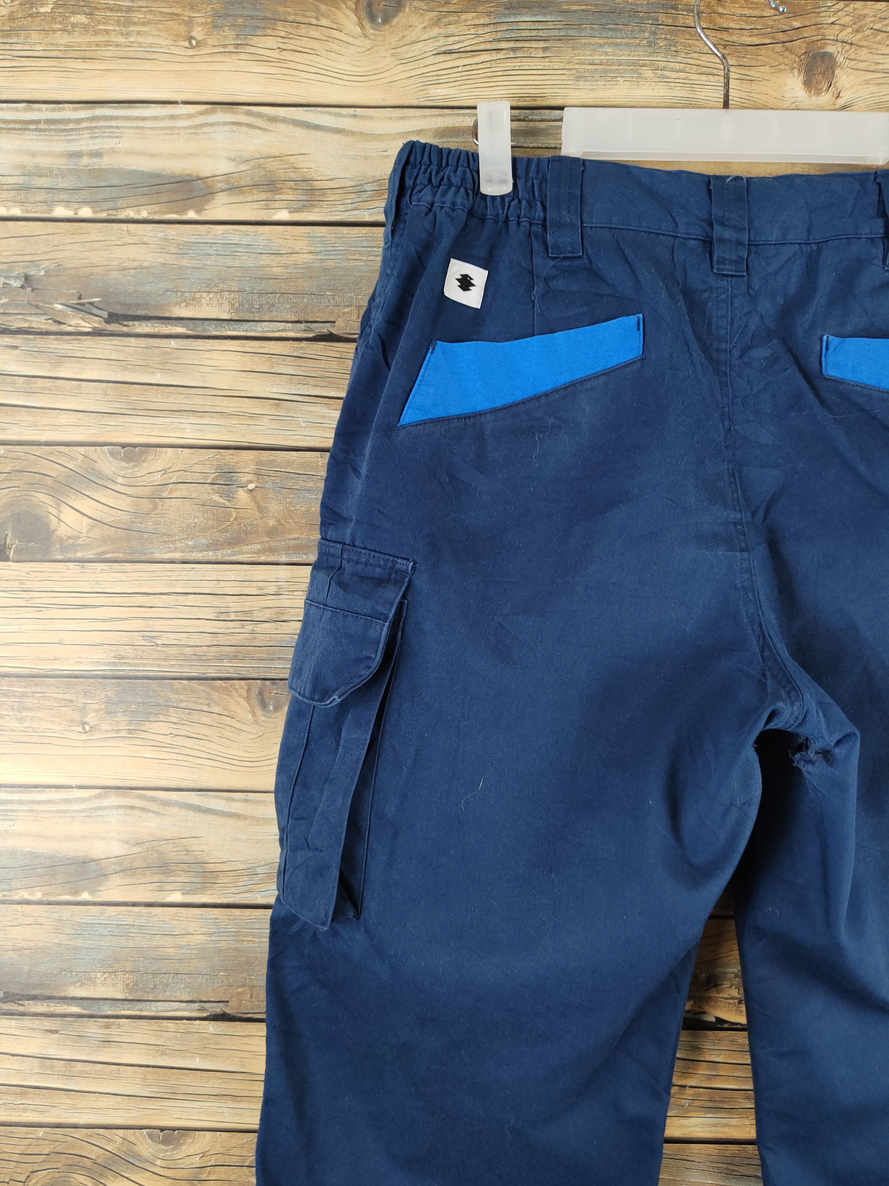 Japanese Brand × Vintage Yoshiyuki made in japan Navy Tactical Cargo Pants #W2214 Size US 32 / EU 48 - 10 Thumbnail