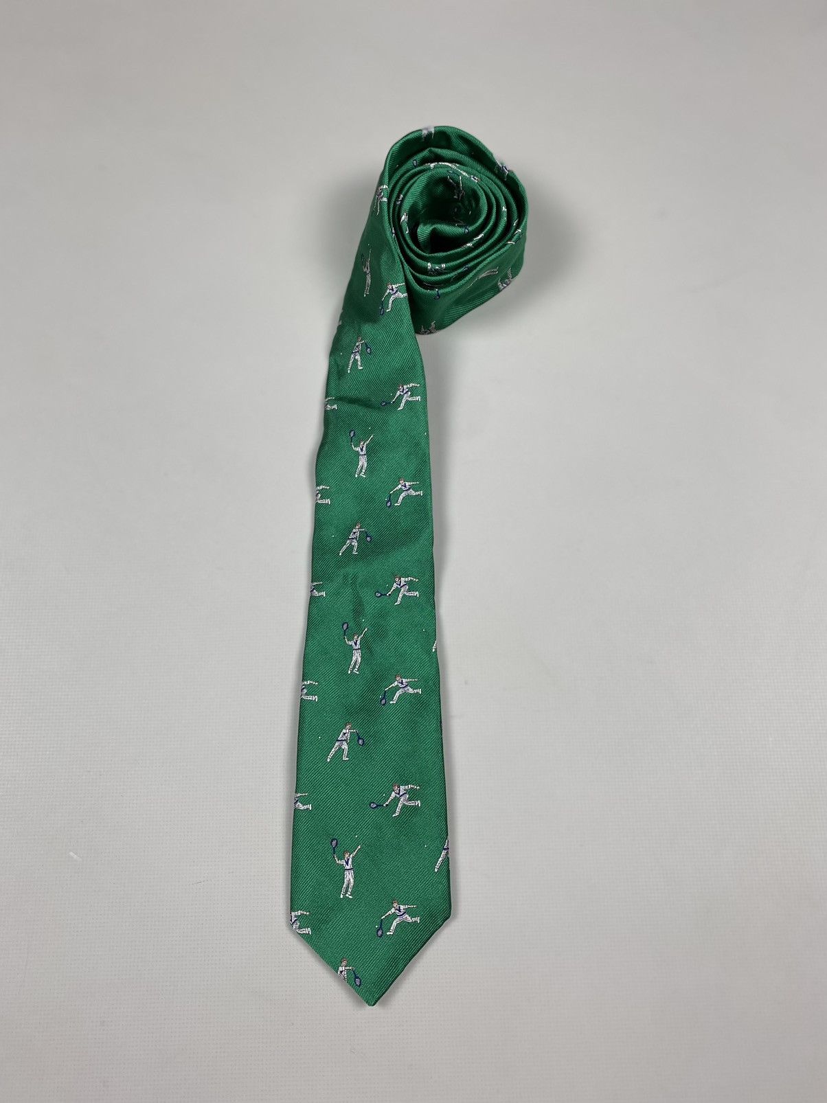 Hackett Hackett London Tennis Pattern silk tie Size ONE SIZE - 14 Thumbnail