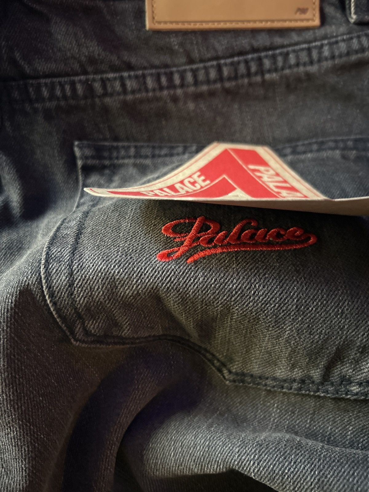 Palace PALACE P90 Baggy Jean Sand Wash Black Size 30 Sandwash Size US 30 / EU 46 - 9 Thumbnail