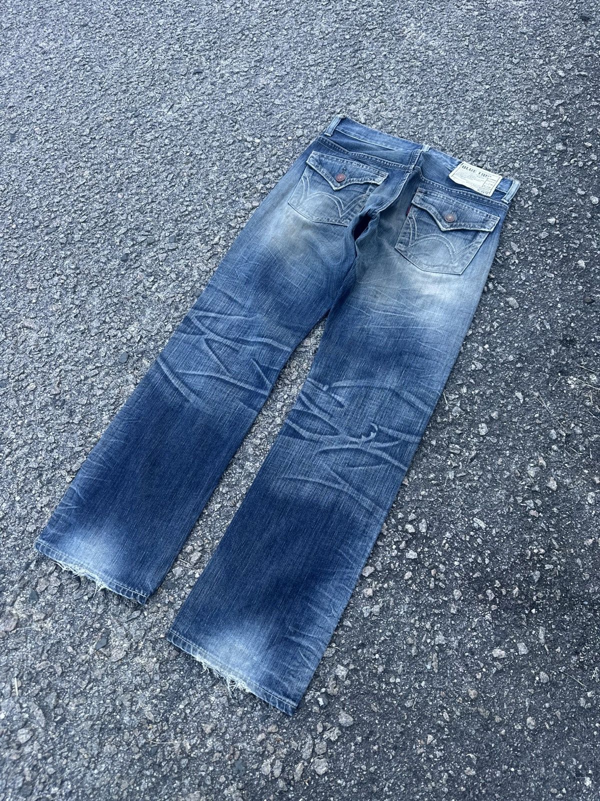 Edwin 💥Crazyyy Edwin Blue Trip FLARE 503 Japan Denim Size US 32 / EU 48 - 14 Thumbnail