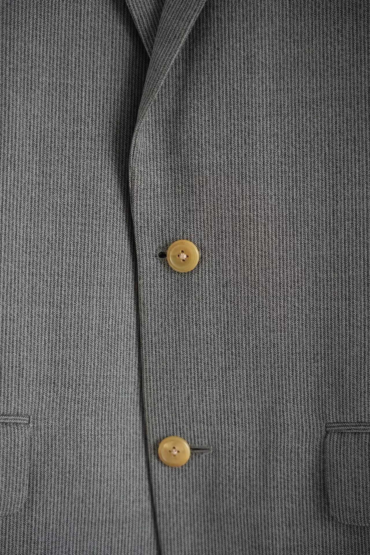 Yohji Yamamoto Yohji Yamamoto 90s Black & Gray Pinstripe Blazer K4 Size US M / EU 48-50 / 2 - 5 Thumbnail