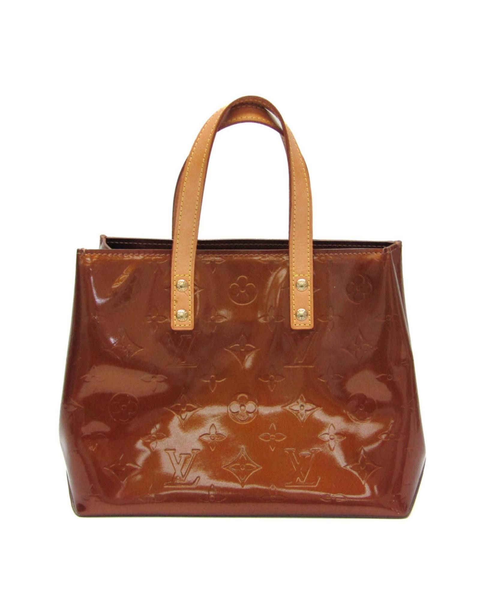 image of Louis Vuitton Chic Copper Patent Leather Handbag, Women's