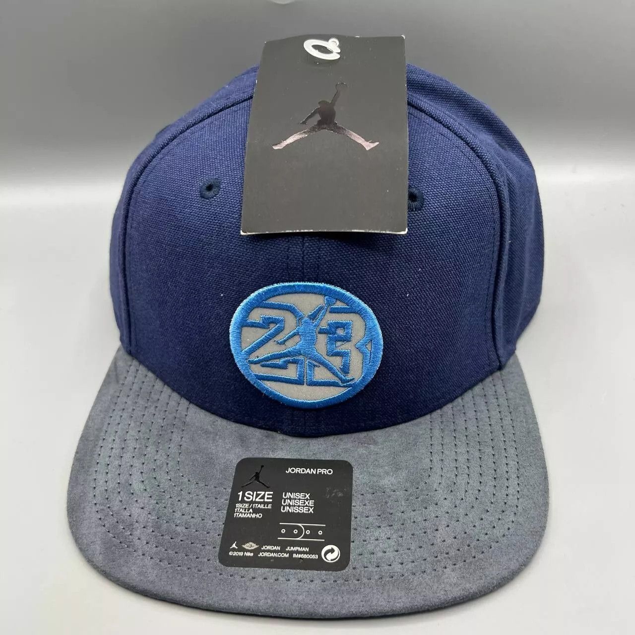 Jordan Brand Air Jordan 23 Hat Men Blue Gray Jumpman Snap Back Cap New Size ONE SIZE - 1 Thumbnail