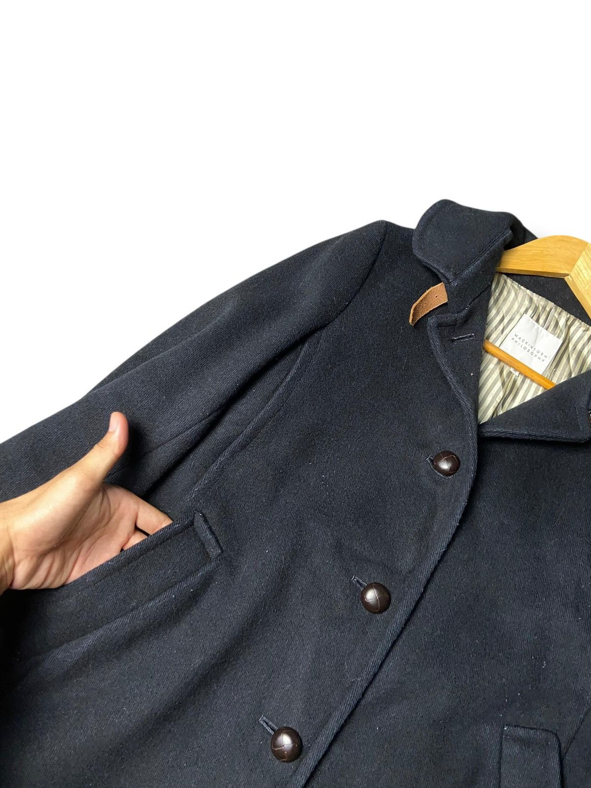 Mackintosh Mackintosh Philosophy Wool Blend Buttoned Coat (154) Size US XXS / EU 40 - 4 Thumbnail